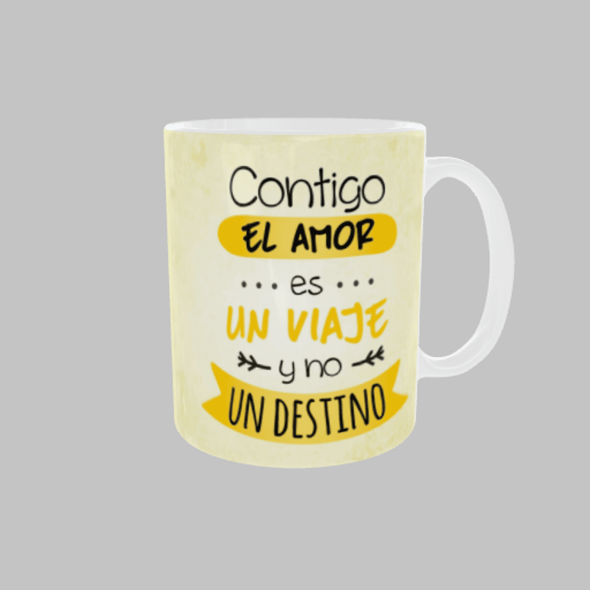 Taza Cerámica Contigo el amor es un viaje y no un destino - 2