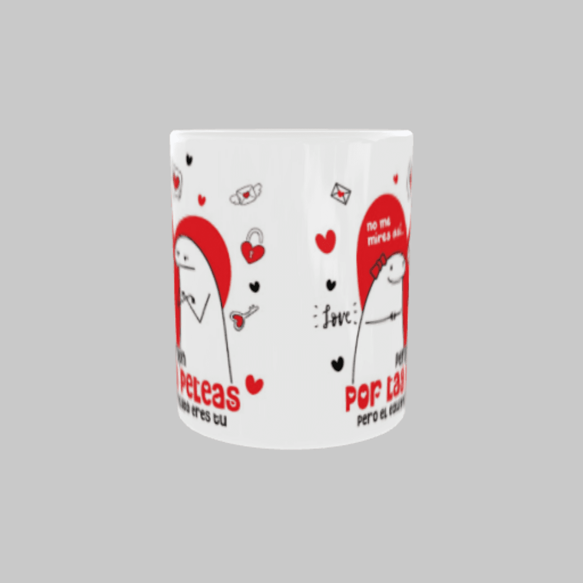 Taza Flork “No me mires así, perdón por las peleas pero el equivocado eres tú” - 3