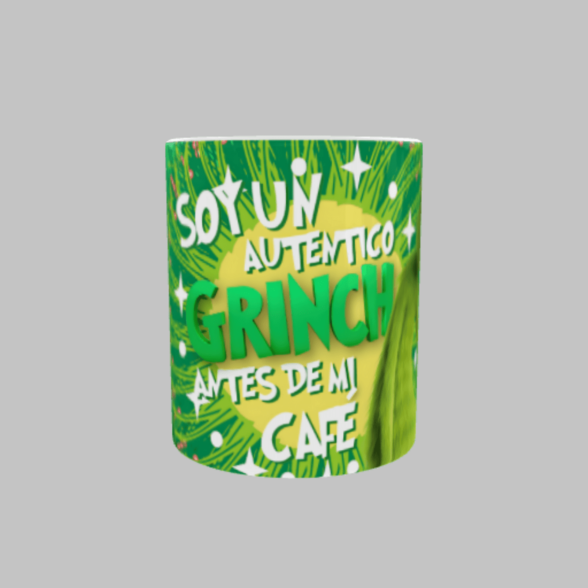 Taza “Soy un Auténtico Grinch Antes de mi Café” - 3