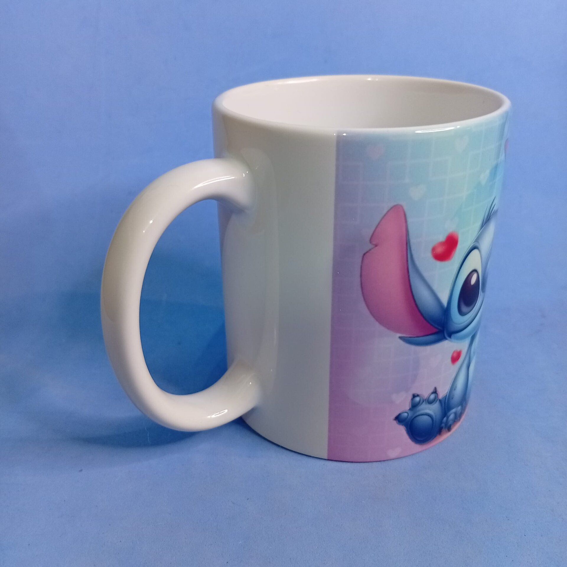 Taza Stitch con Globos de Corazón – Te Quiero Mucho - 5