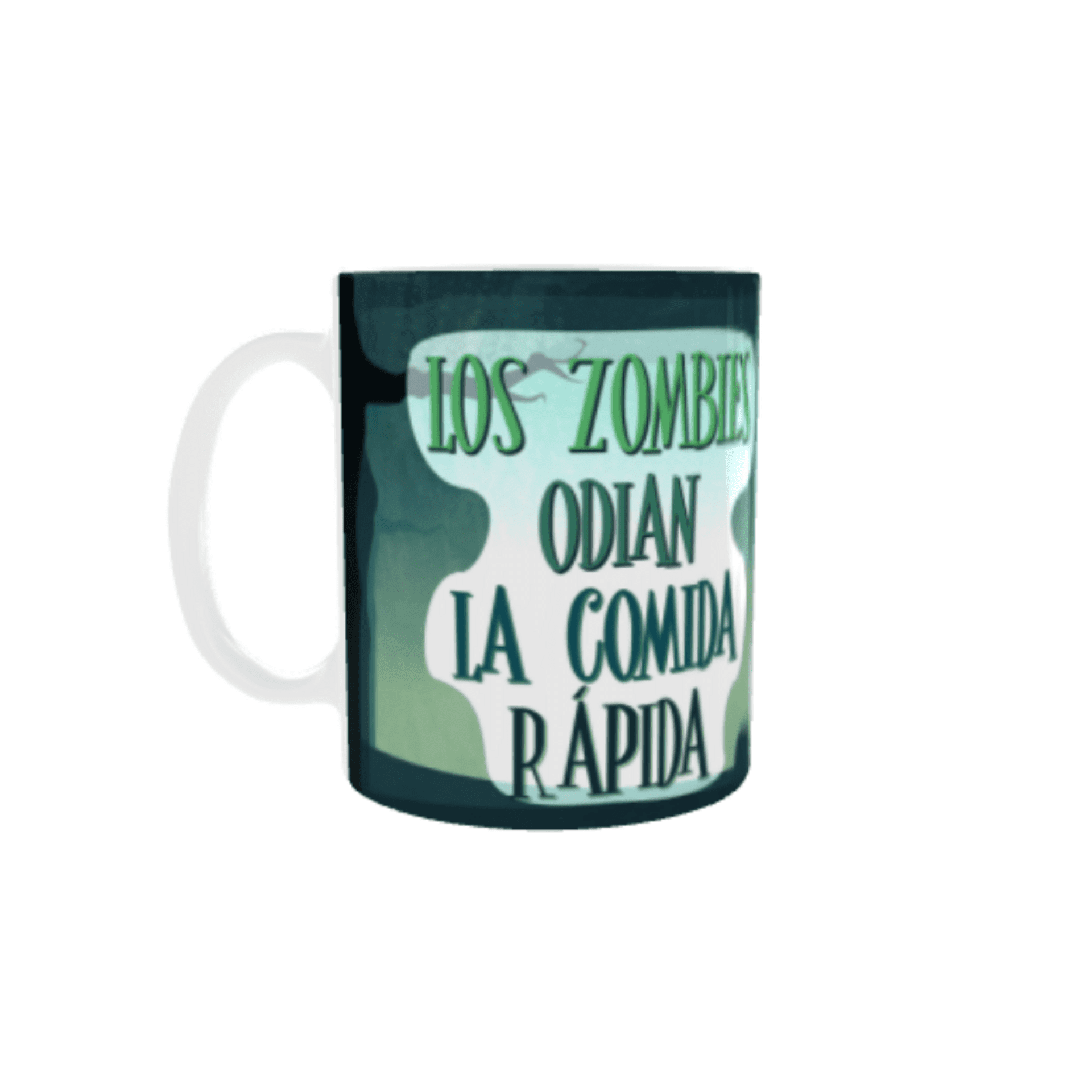 Taza Zombie – Los Zombies Odian la Comida Rápida - 1
