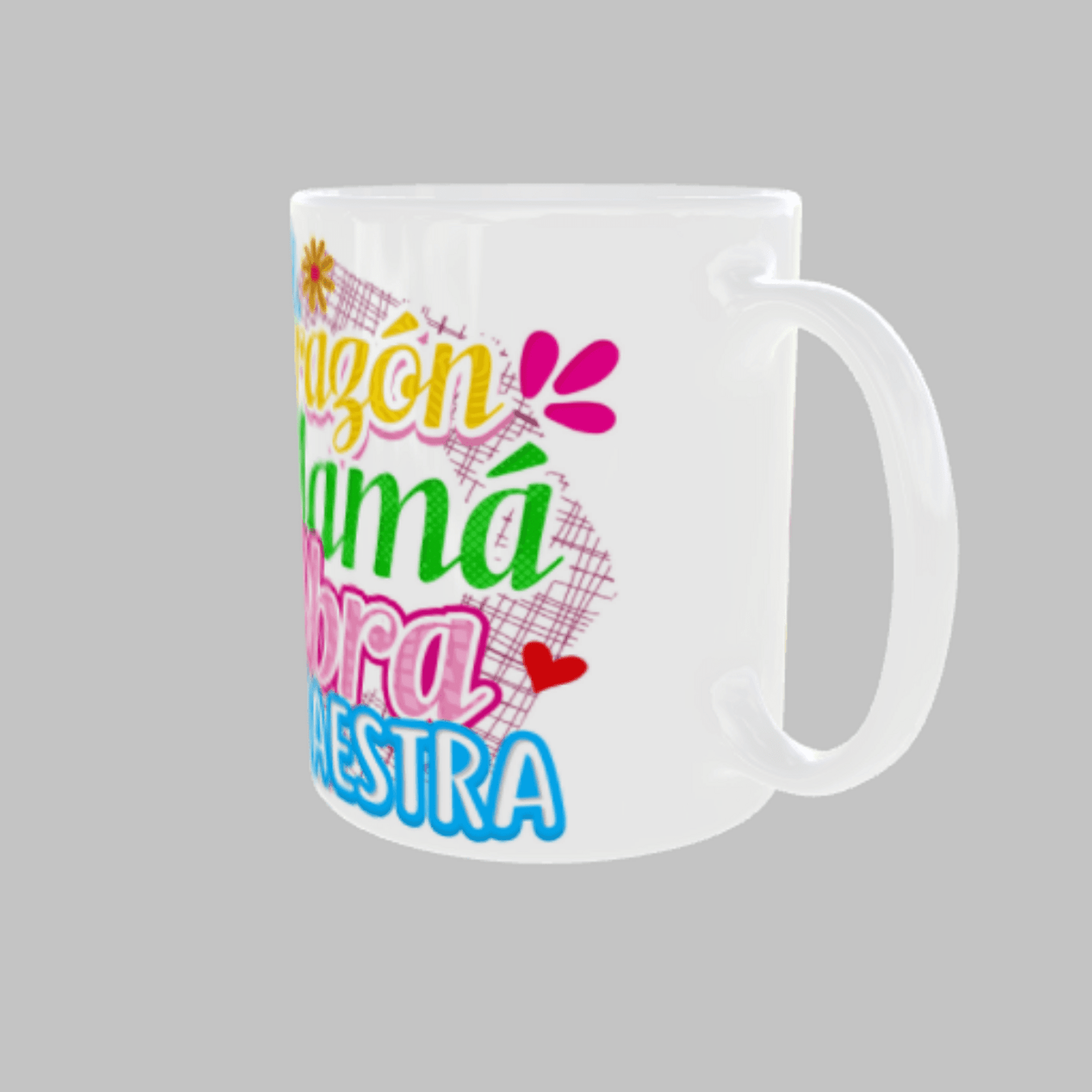 Taza “El corazón de mamá es una obra maestra” - 4