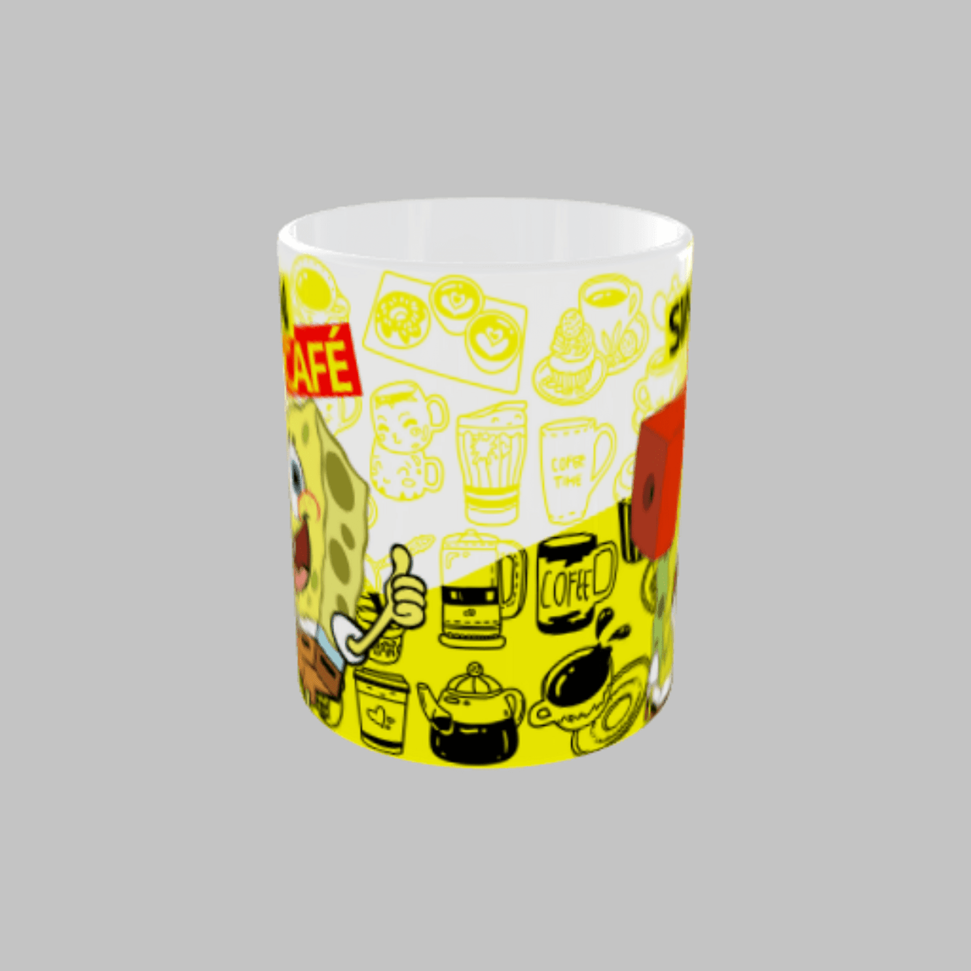 Taza Bob Esponja “Con café / Sin café” - 3