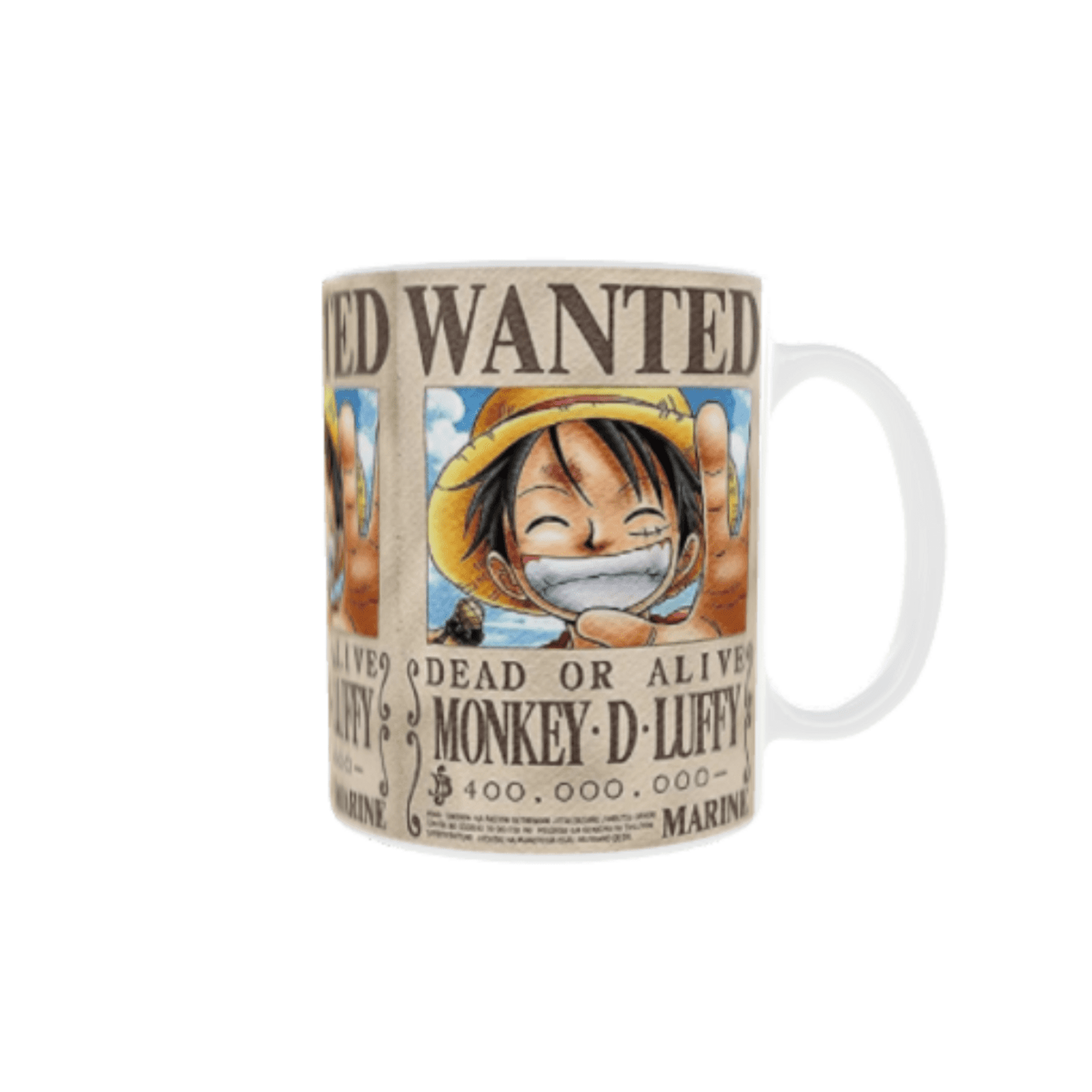 Taza Cartel Wanted – Se Busca Monkey D. Luffy | One Piece - 4