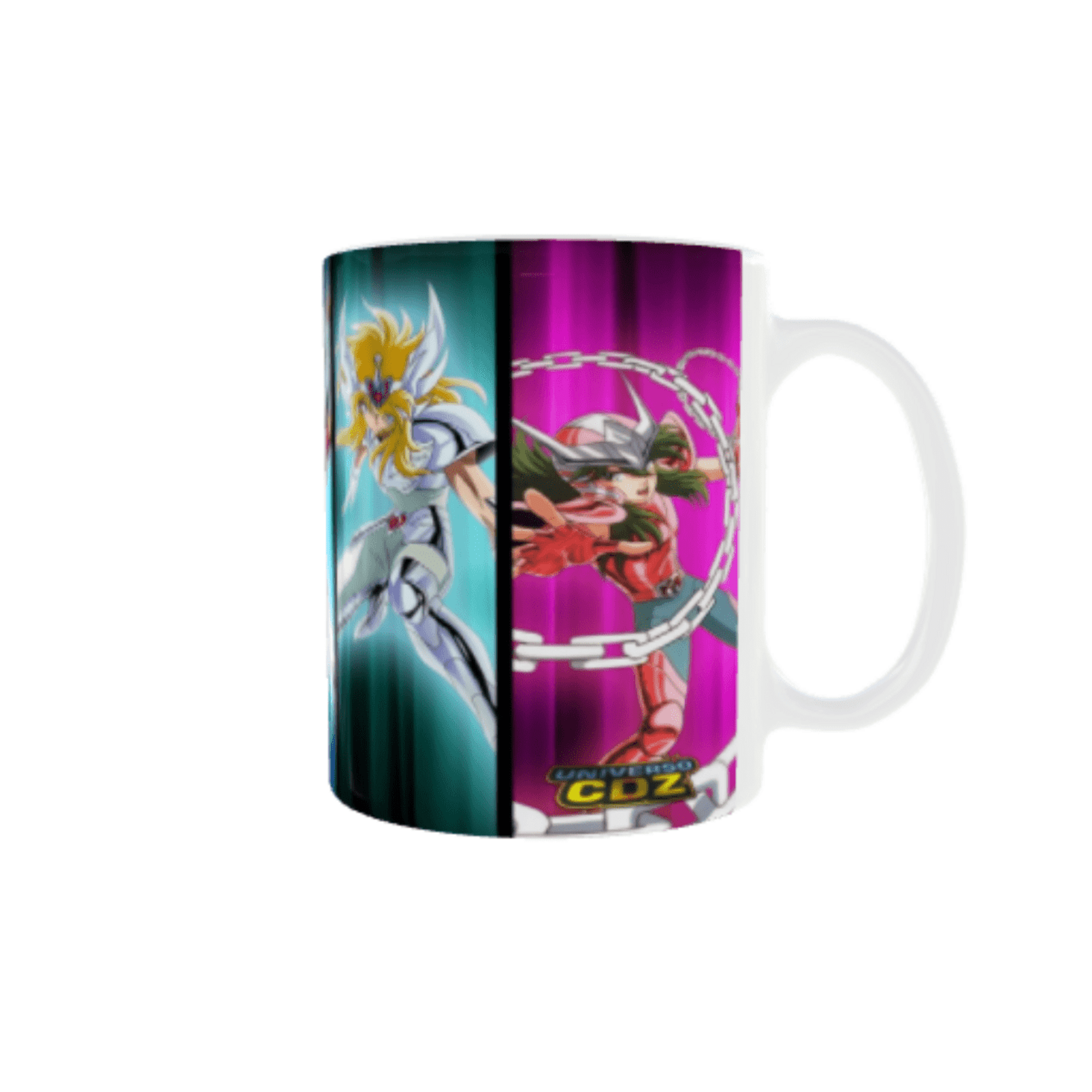 Taza Cerámica Caballeros del Zodiaco – Pegaso, Hyoga, Shiryu, Ikki y Shun - 2