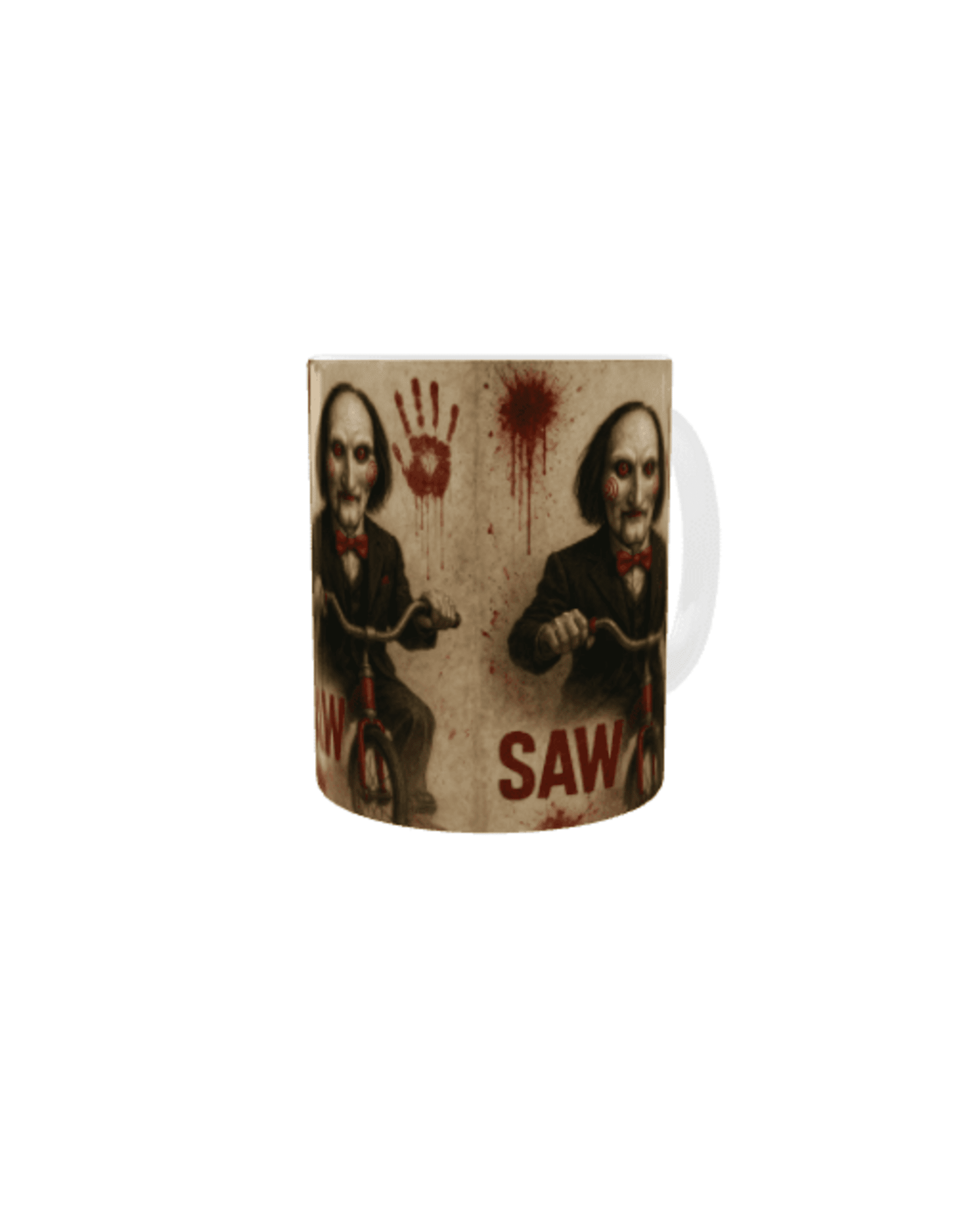 Taza Saw – Billy el Muñeco en Triciclo - 3