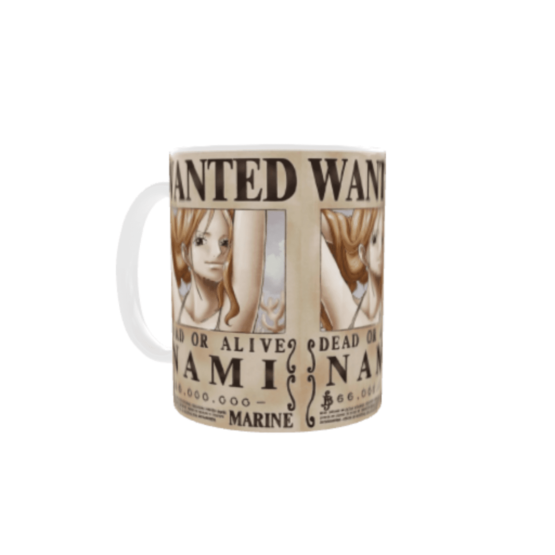 Taza “Wanted Nami” – One Piece | Cartel de Se Busca con Estilo Pirata - 5