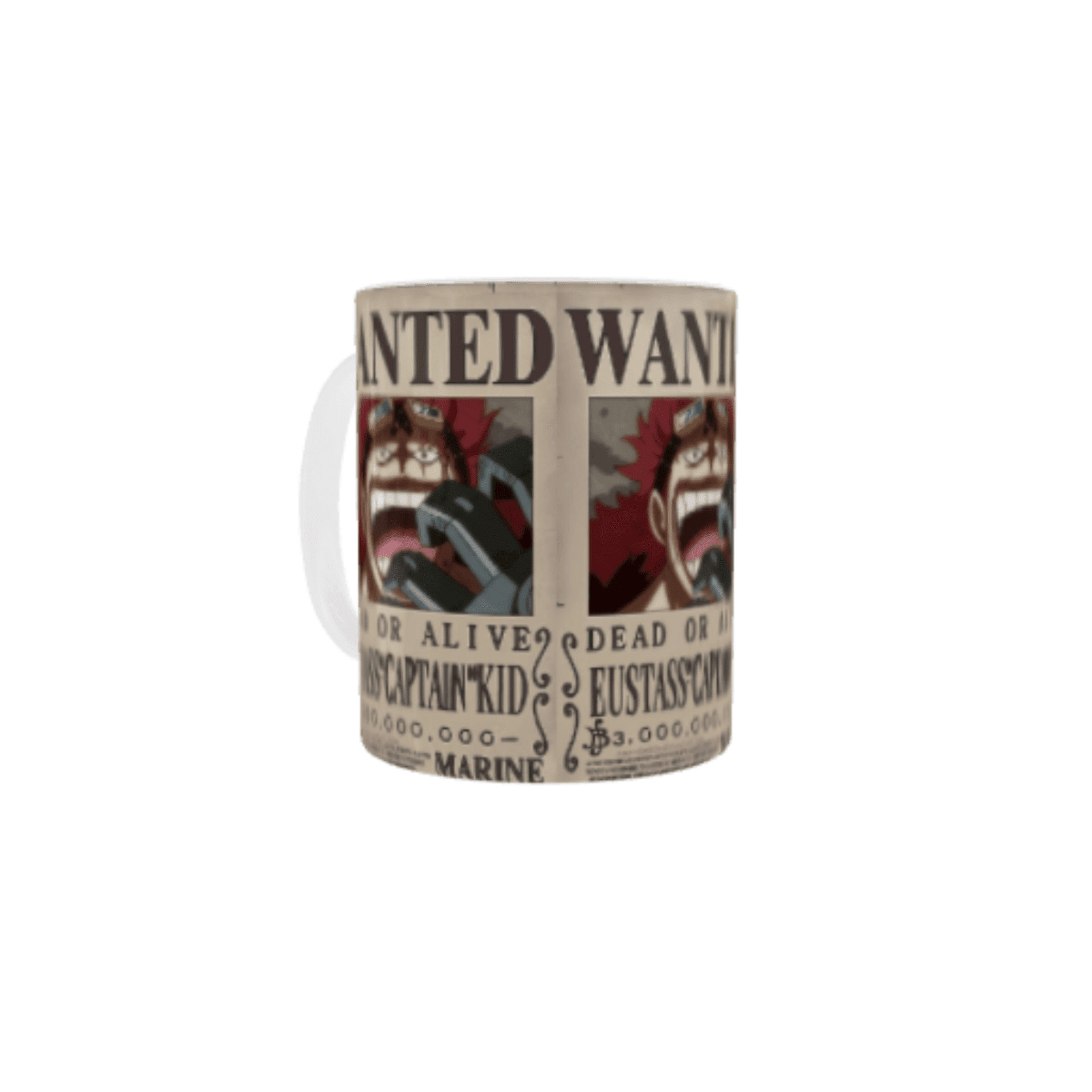 Taza Cartel Wanted Se Busca Eustass Kid – One Piece - 2