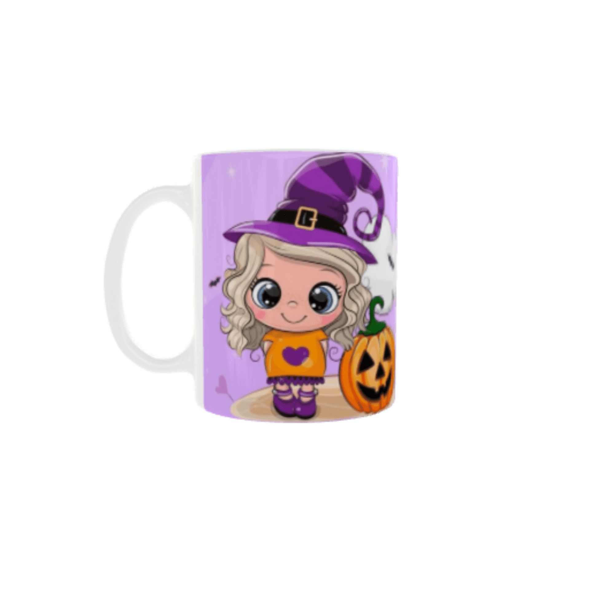 Taza “Feliz Halloween – Brujita y Calabaza” - 1