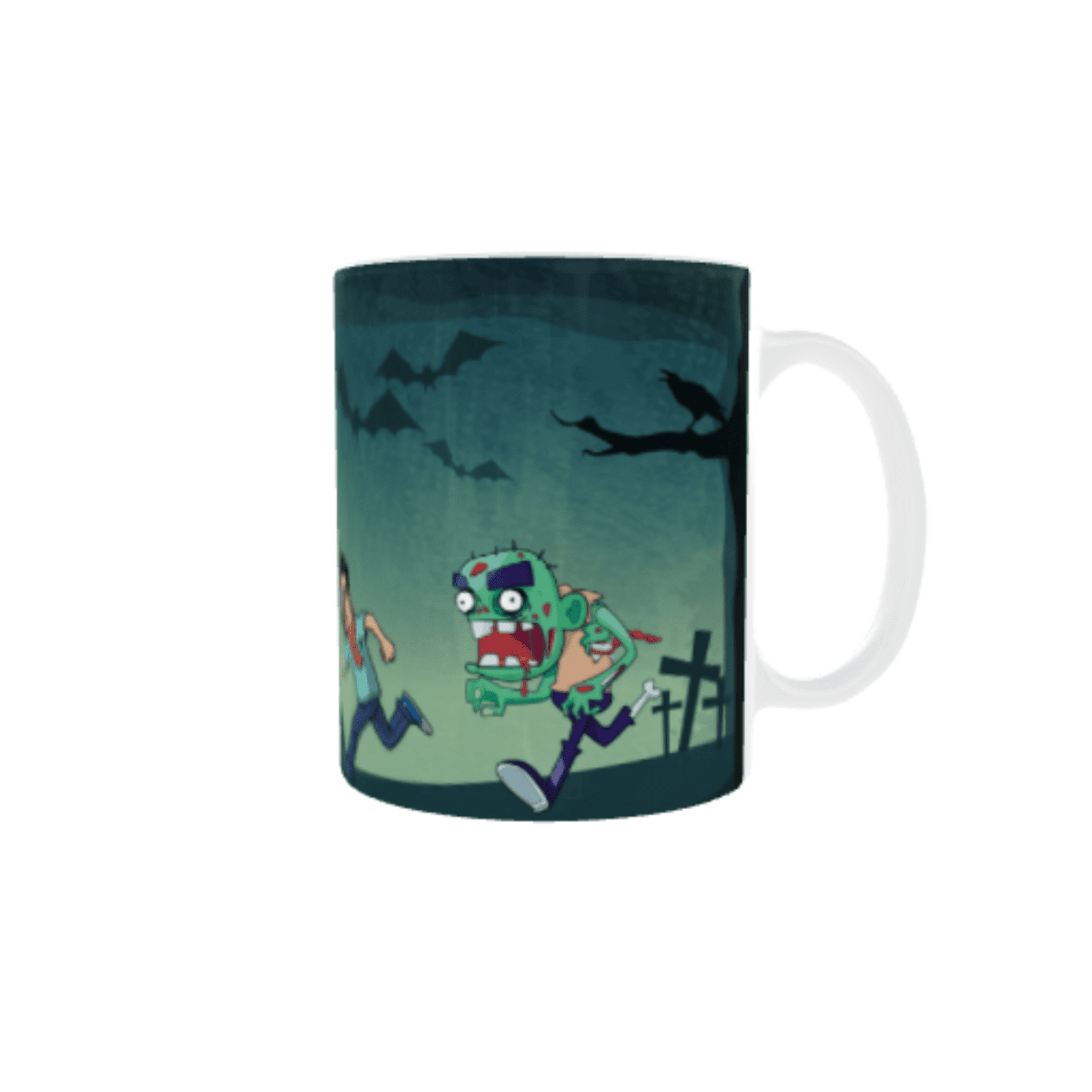 Taza Zombie – Los Zombies Odian la Comida Rápida - 5