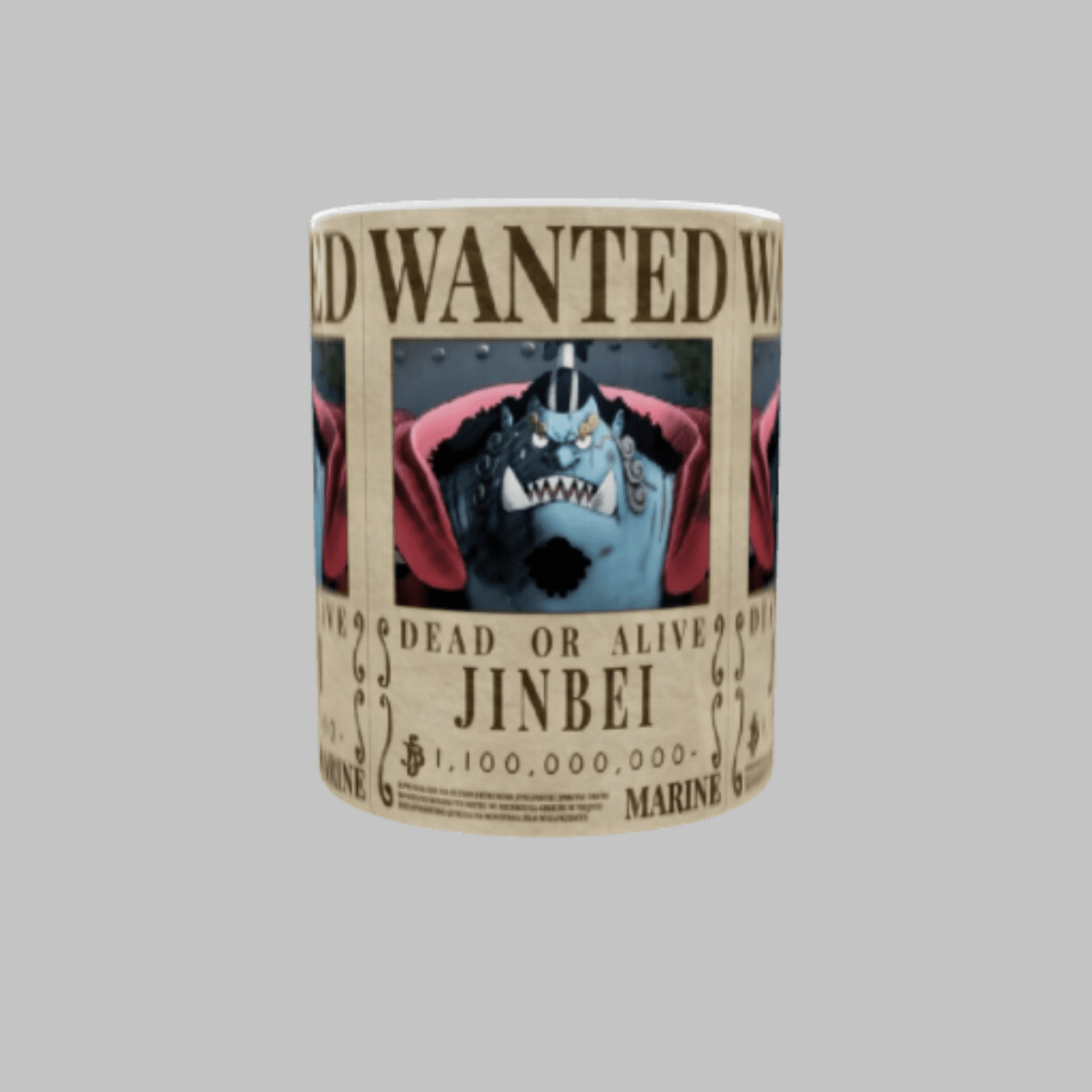 Taza “Wanted Jinbe” – One Piece | Cartel de Se Busca del Caballero del Mar - 2