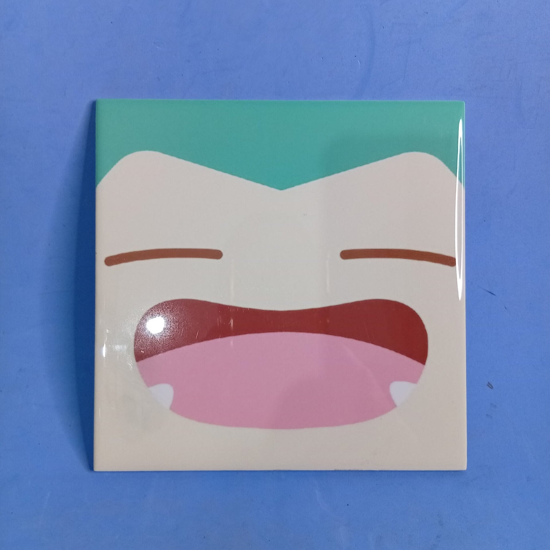 Cuadro decorativo Snorlax Pokémon (15x15 cm) - 2