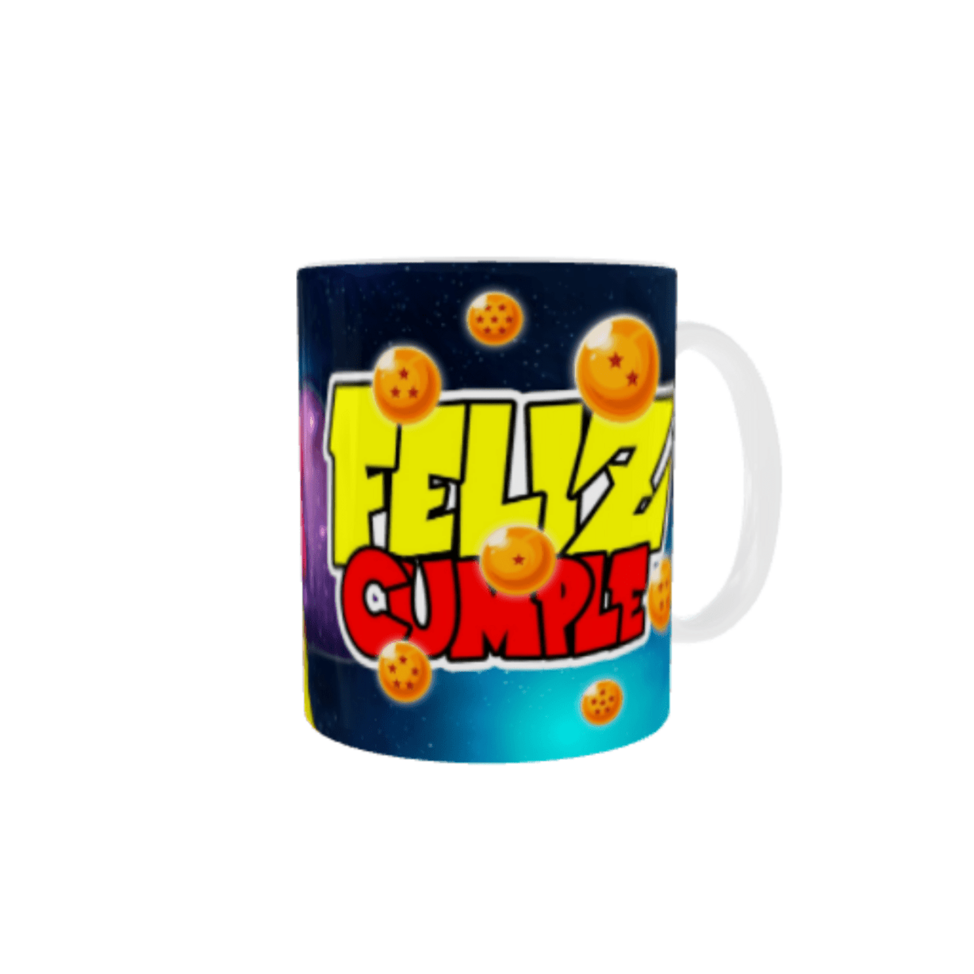 Taza Dragon Ball Feliz Cumpleaños – Goku Rojo Super Saiyan - 3