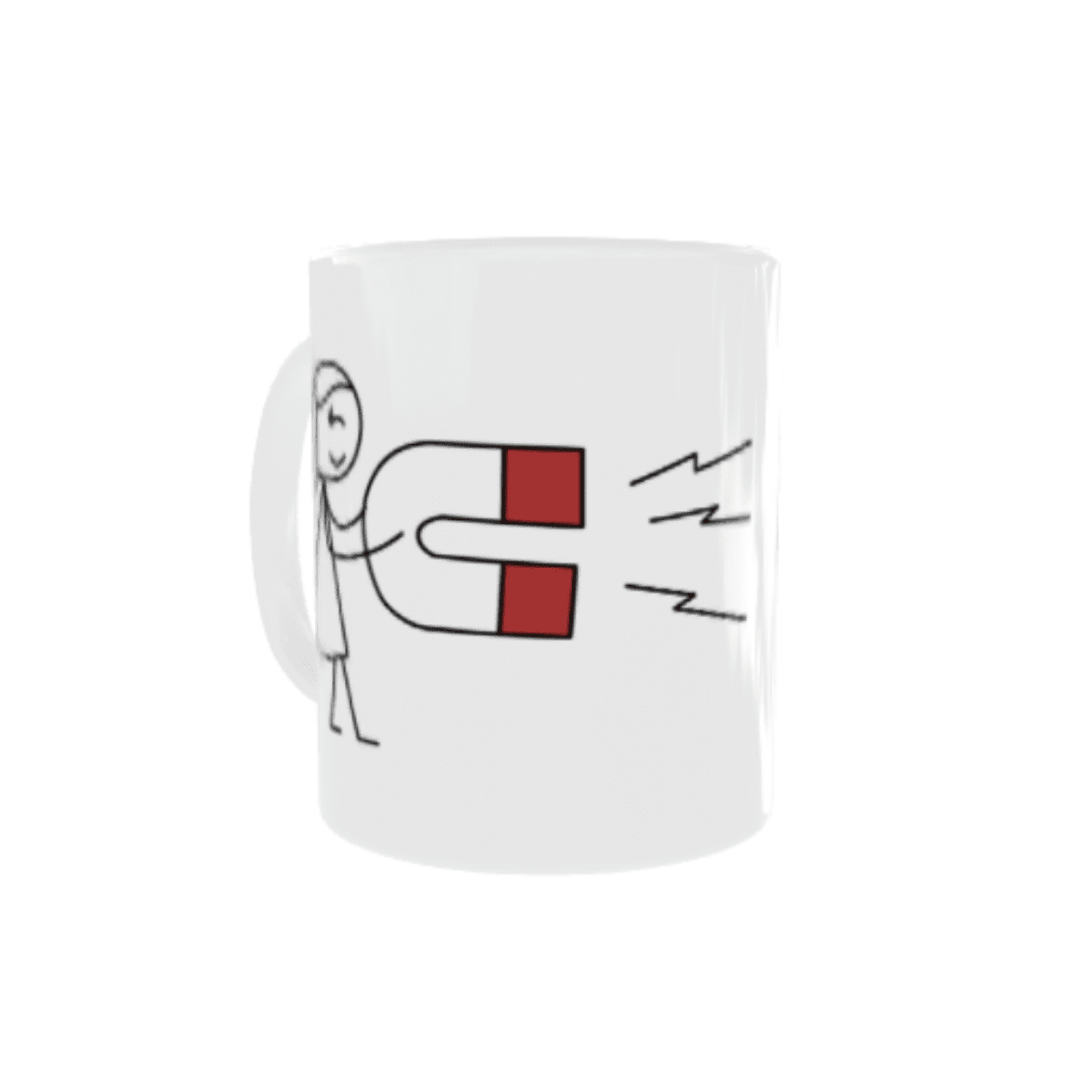 Taza “Imán del Amor” – Atraes Corazones, y Café También - 2