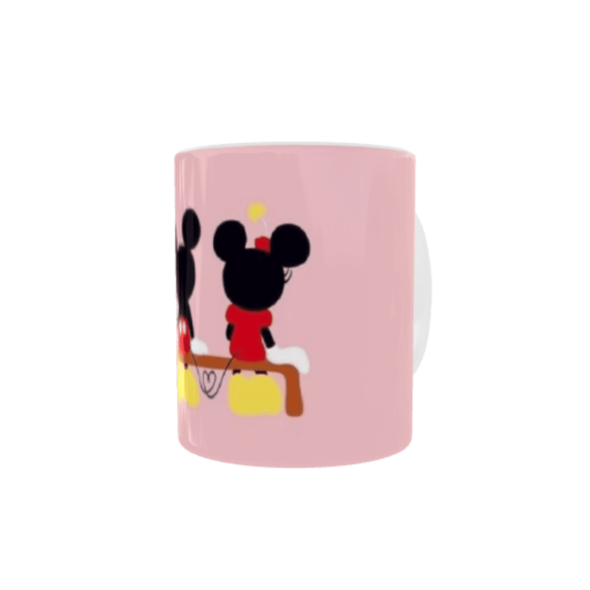 Taza Mickey y Minnie Mouse Rosa - 2