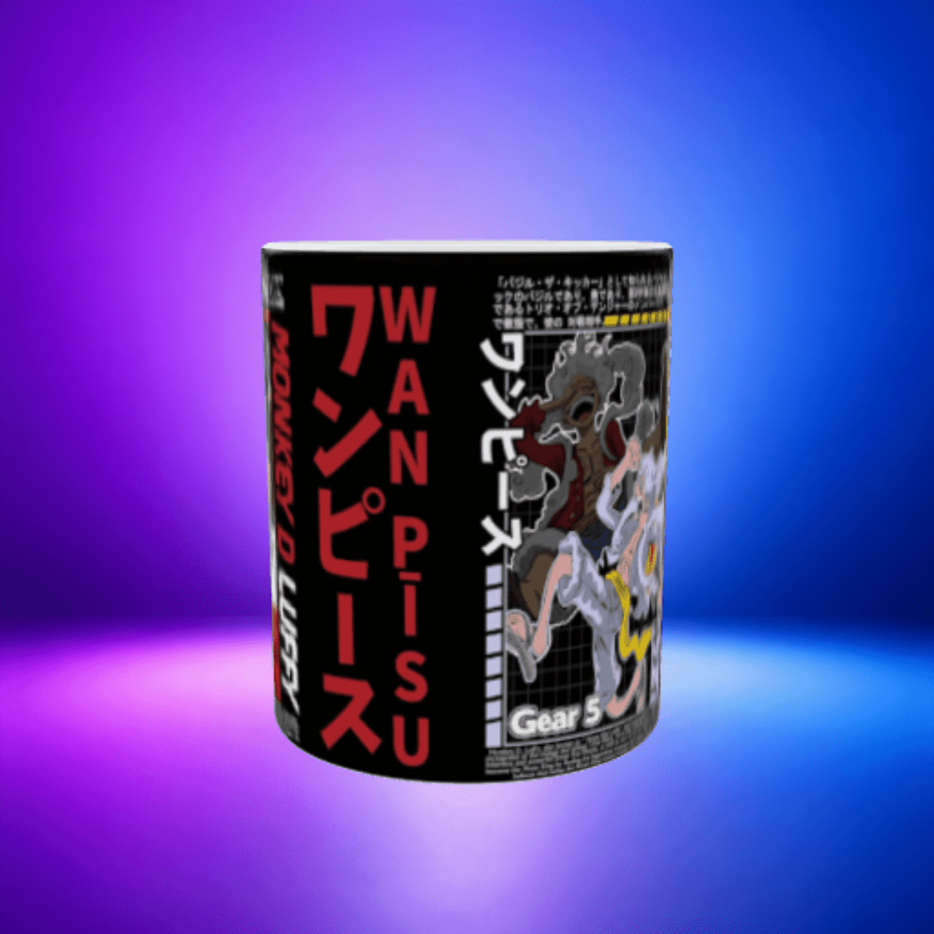 Taza Monkey D Luffy Gear 5 One Piece - 3