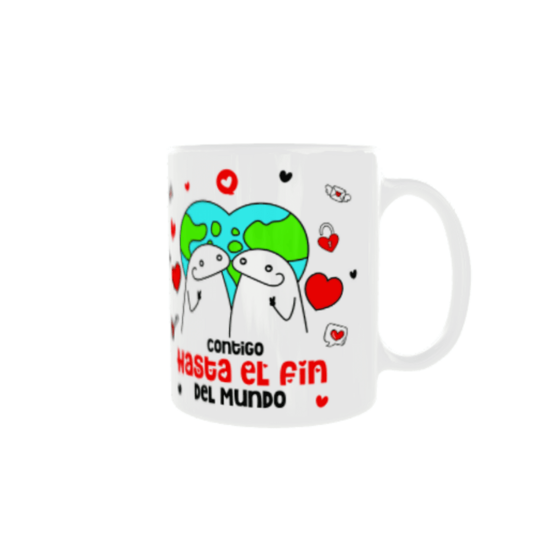 Taza Flork “Contigo Hasta el Fin del Mundo” – Amor en Clave de Meme - 3