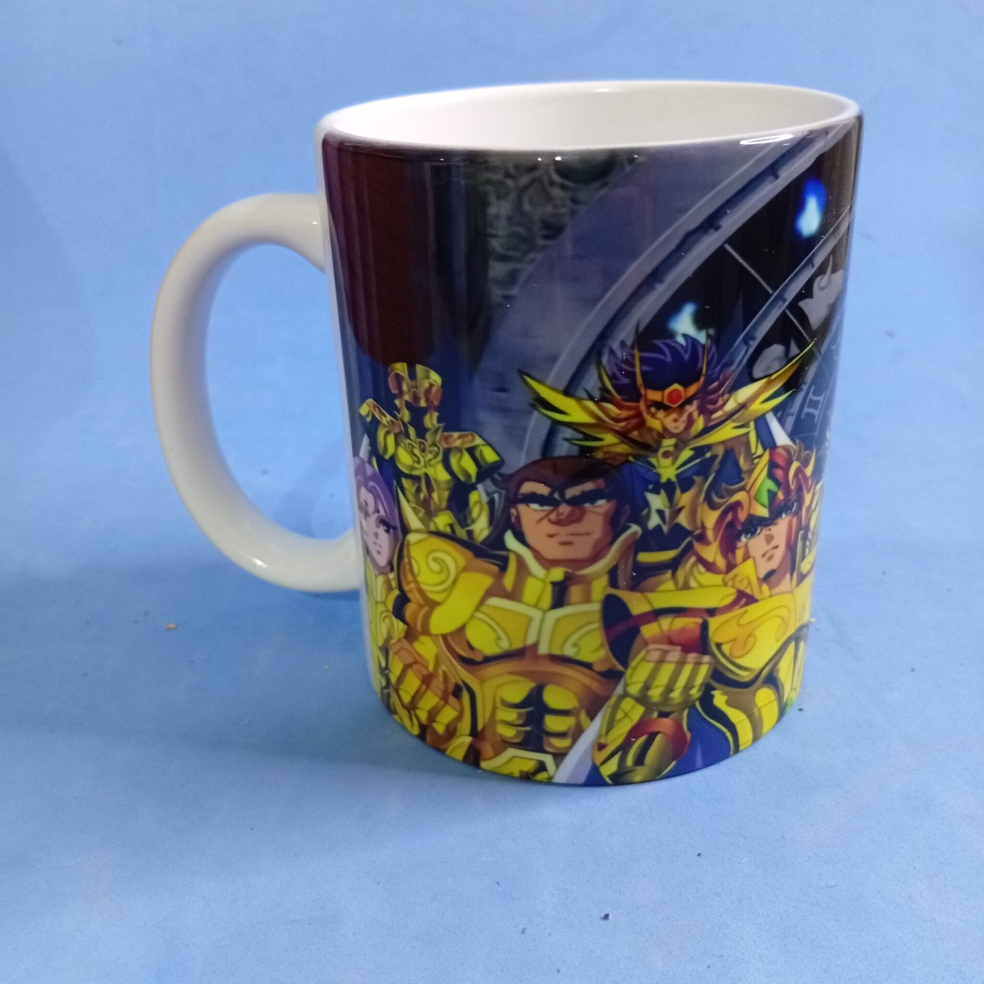 Taza Caballeros del Zodiaco Con Armadura de Oro - 3