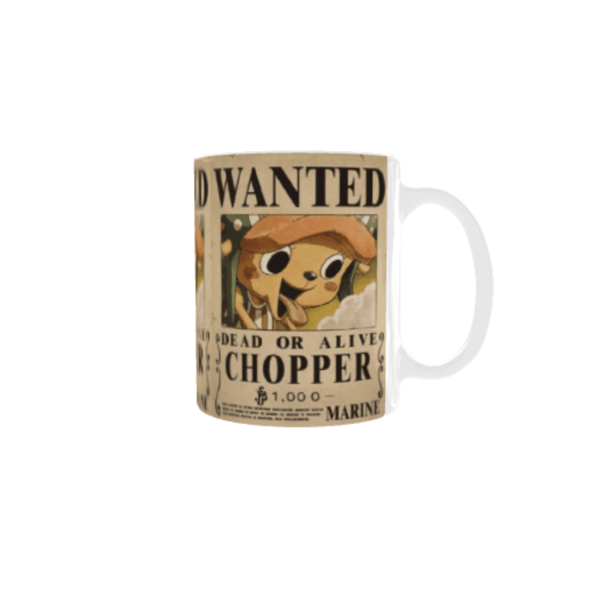 Taza Cartel Wanted Se Busca Chopper – Nueva Recompensa – One Piece - 5