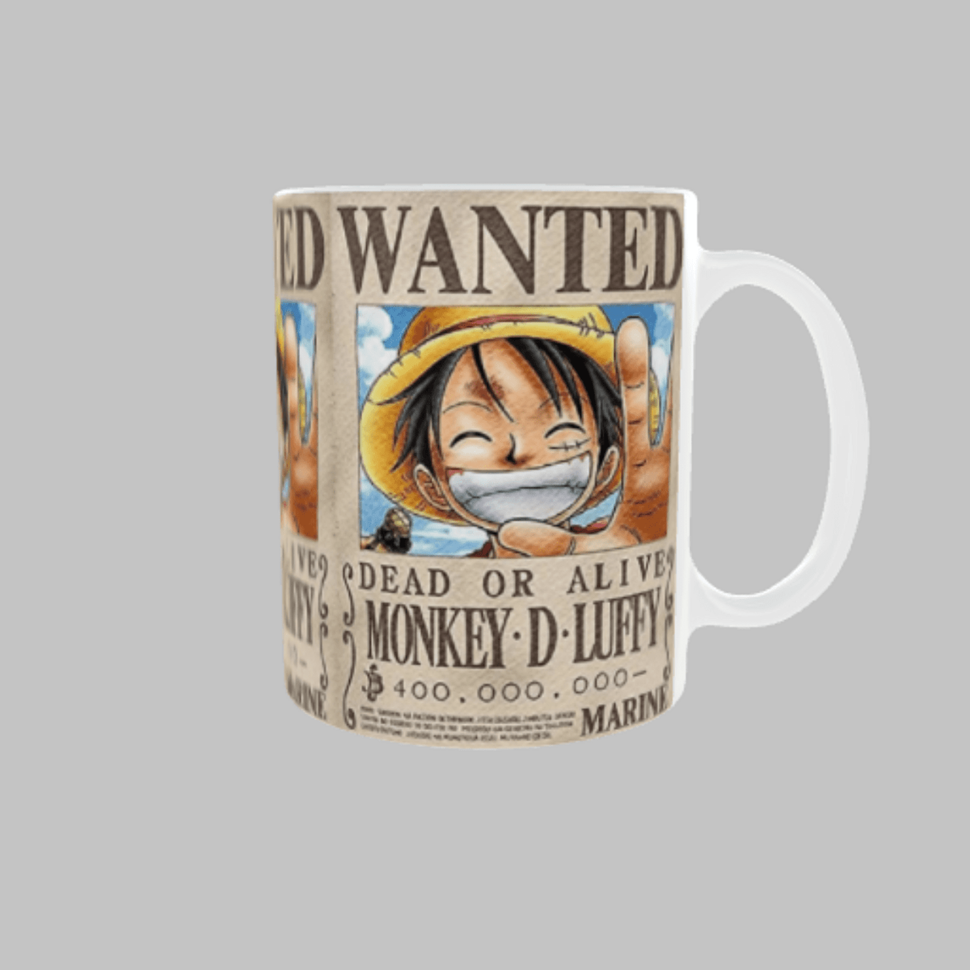 Taza Cartel Wanted – Se Busca Monkey D. Luffy | One Piece - 3