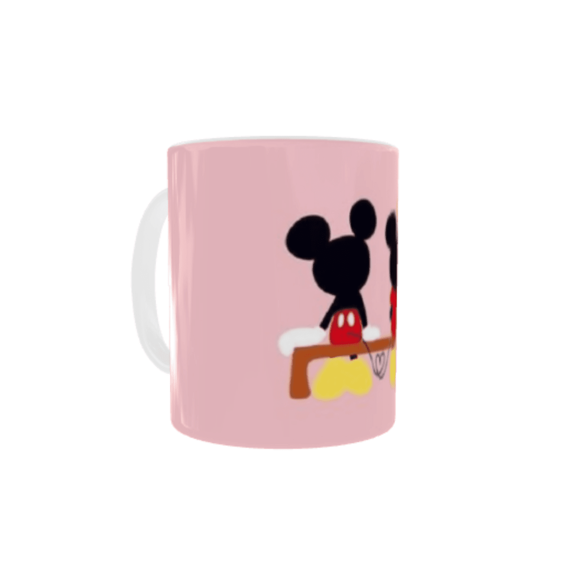 Taza Mickey y Minnie Mouse Rosa - 5