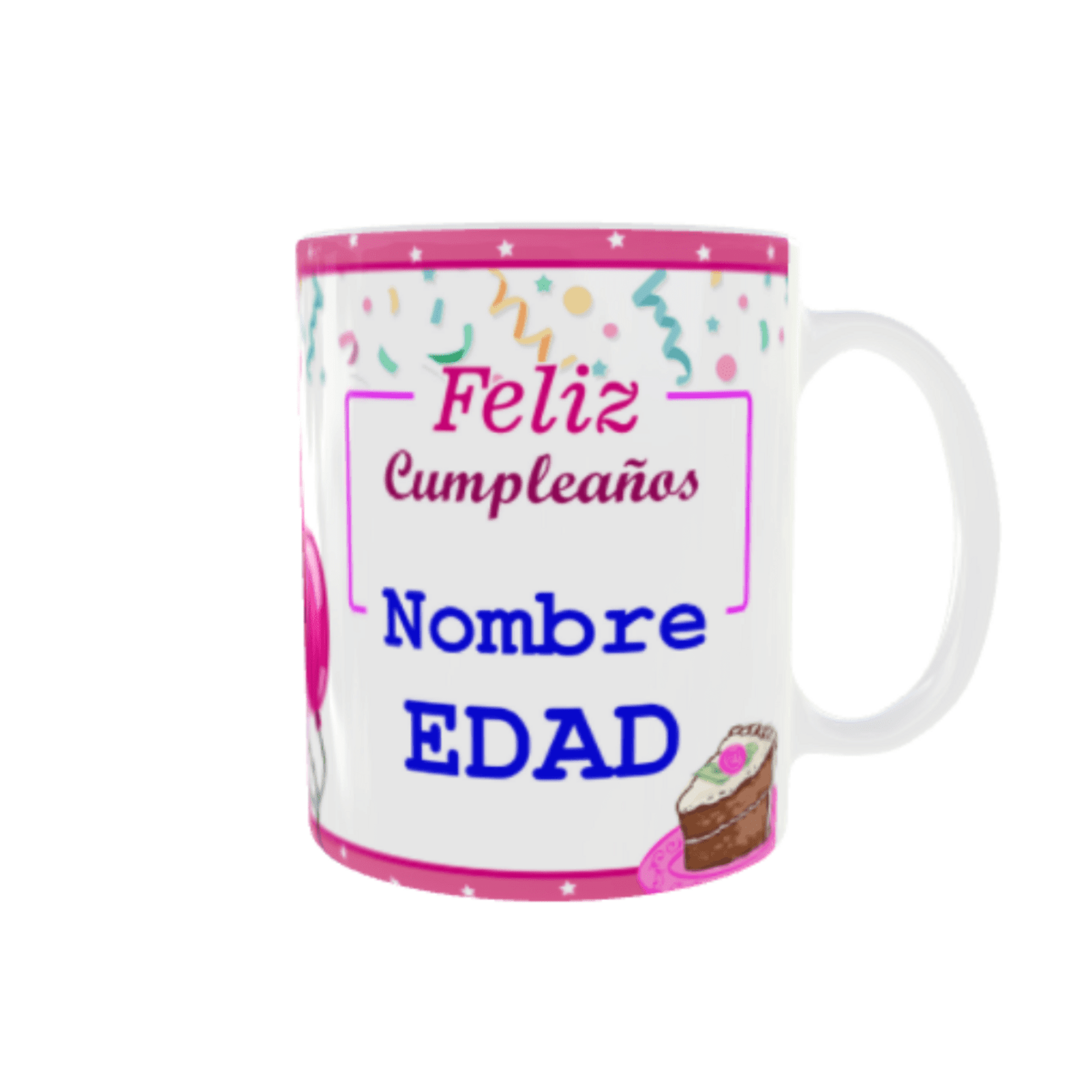 Taza Cumpleaños Personalizable con Foto, Nombre y Edad - 3
