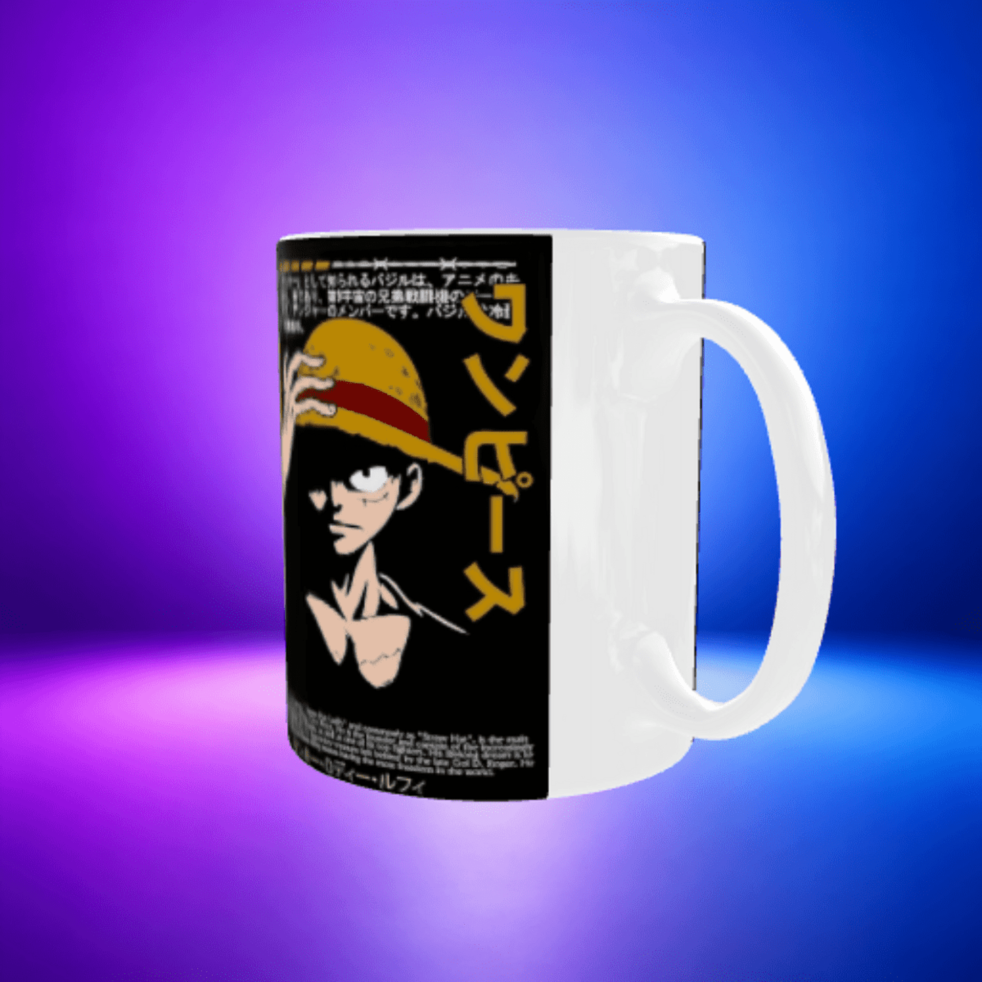 Taza Monkey D. Luffy sombrero de paja One Piece - 4