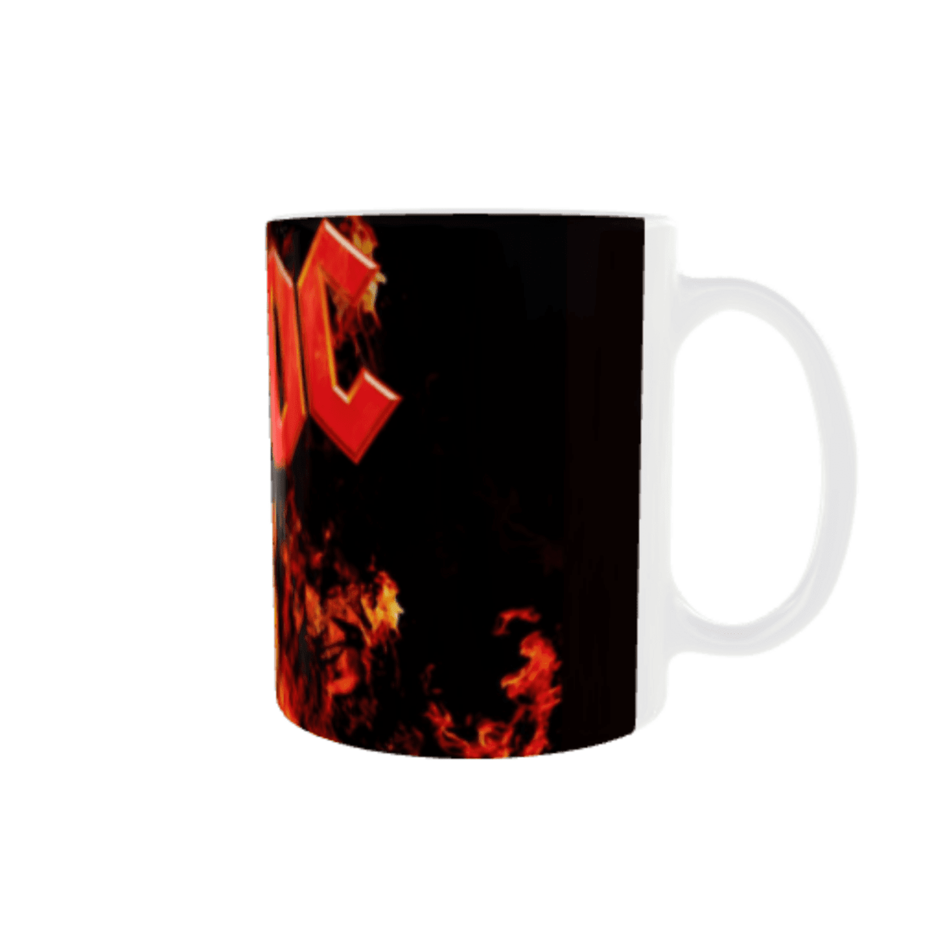 Taza AC/DC Fire – Diseño con llamas - 2