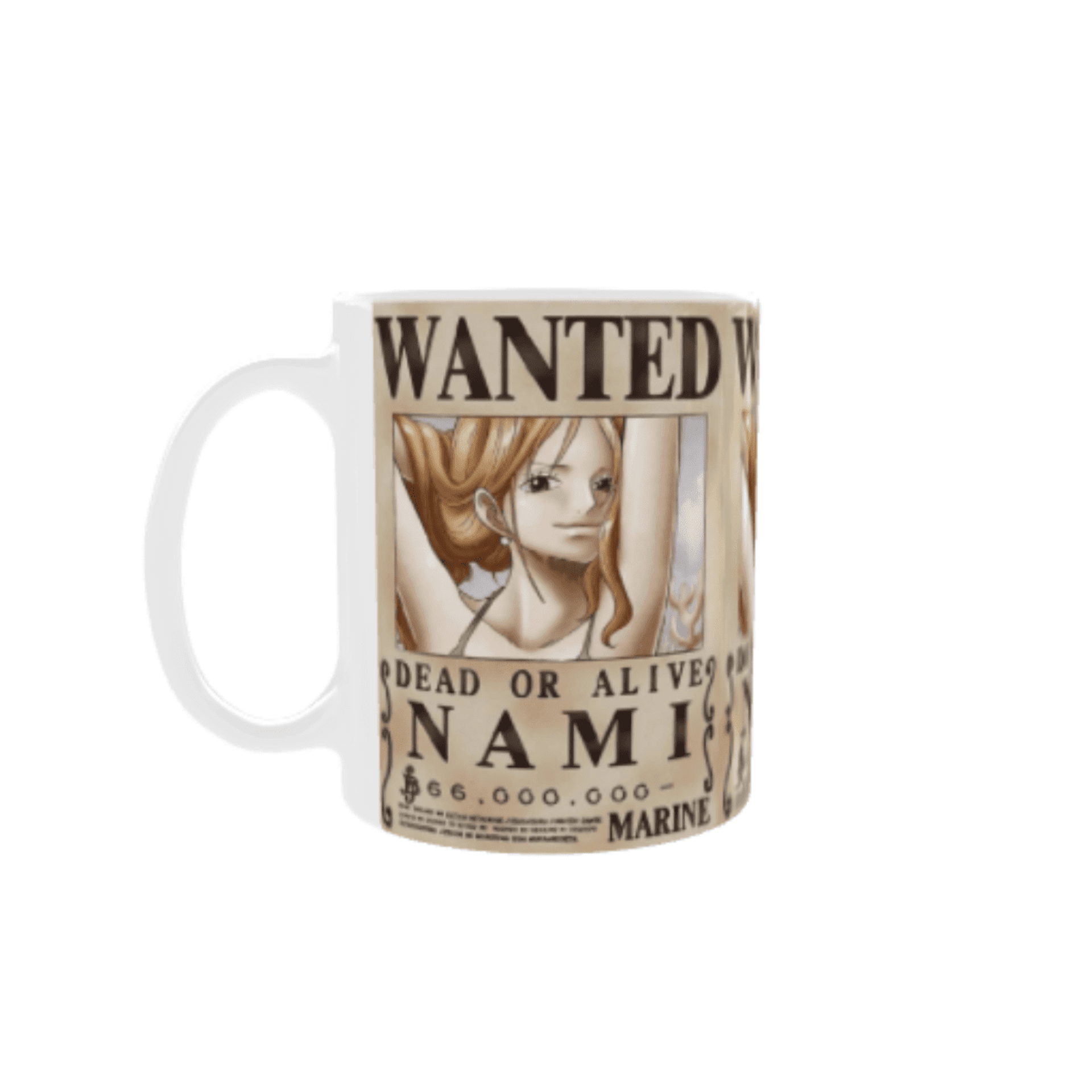 Taza “Wanted Nami” – One Piece | Cartel de Se Busca con Estilo Pirata - 4