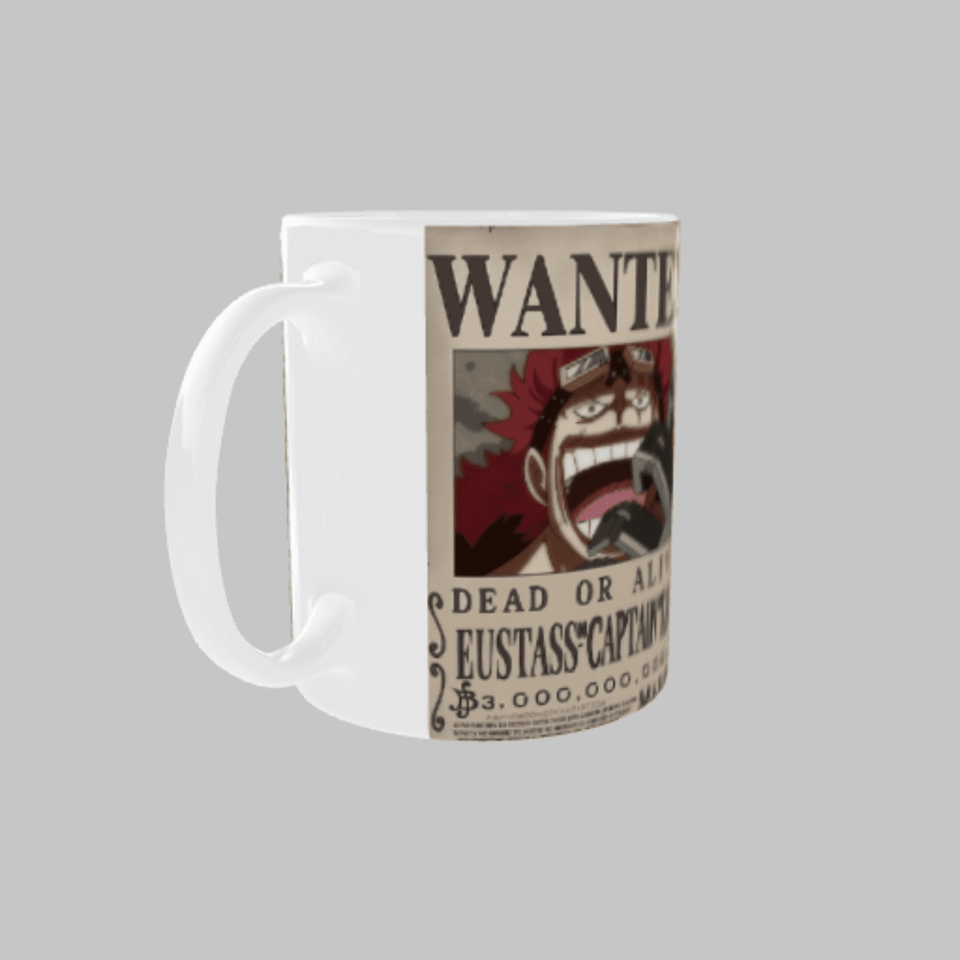 Taza Cartel Wanted Se Busca Eustass Kid – One Piece - 5