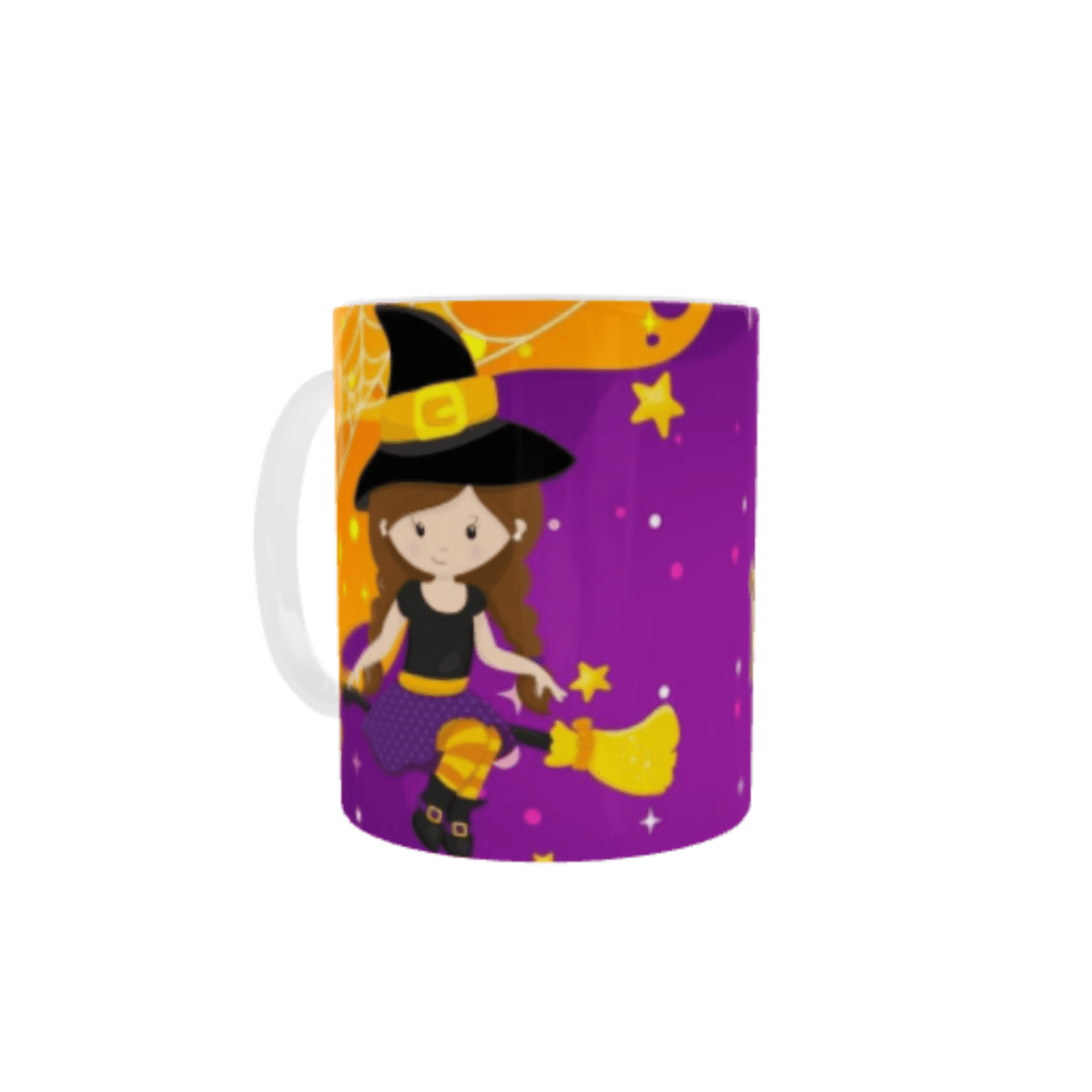 Taza Feliz Halloween – Diseño con Brujita y Calabaza - 2