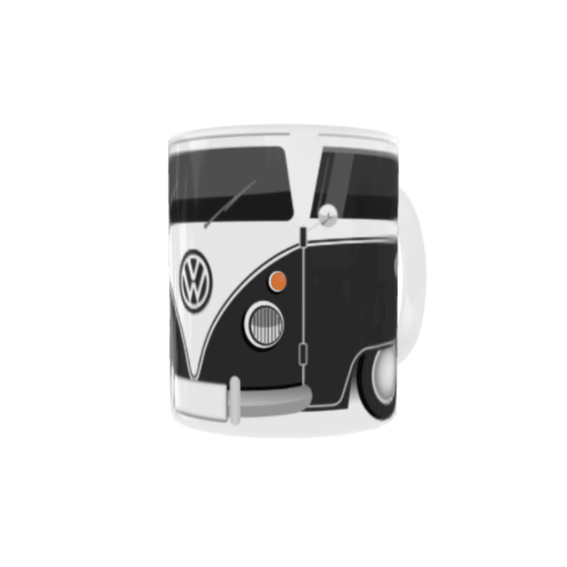 Taza Furgoneta Volkswagen Hippie Negra VW - 2