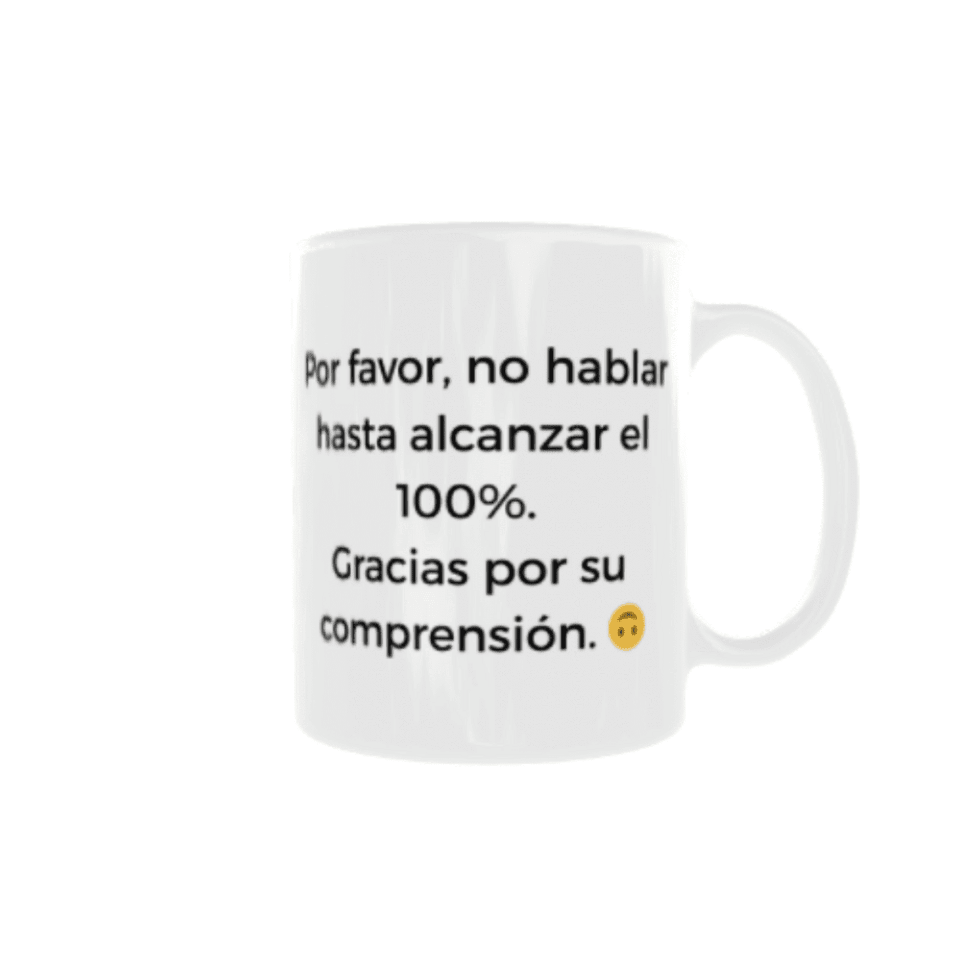 Taza “Cargando Energía 24% – Por Favor No Hablar” - 5