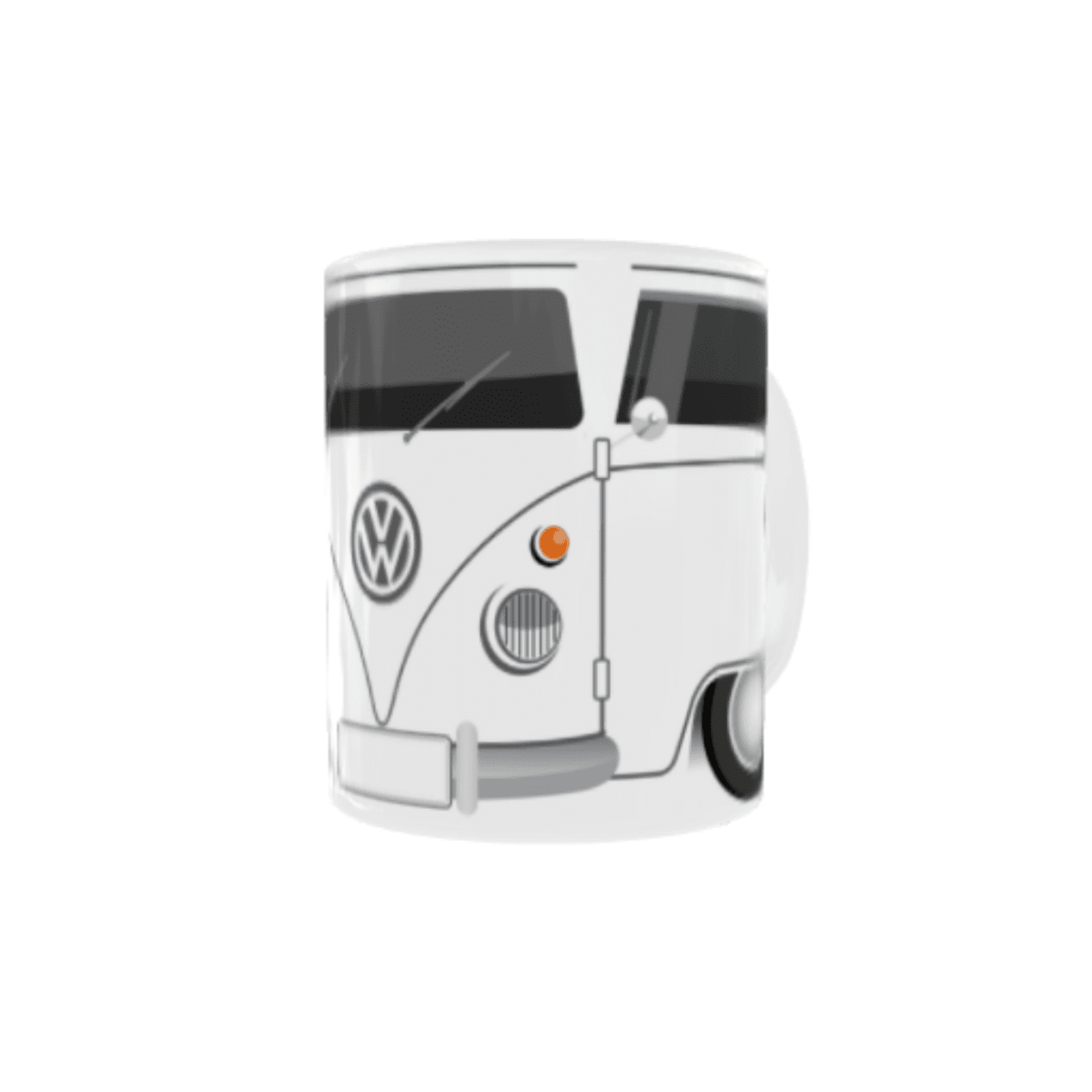 Taza Furgoneta Volkswagen Hippie Blanca VW - 2