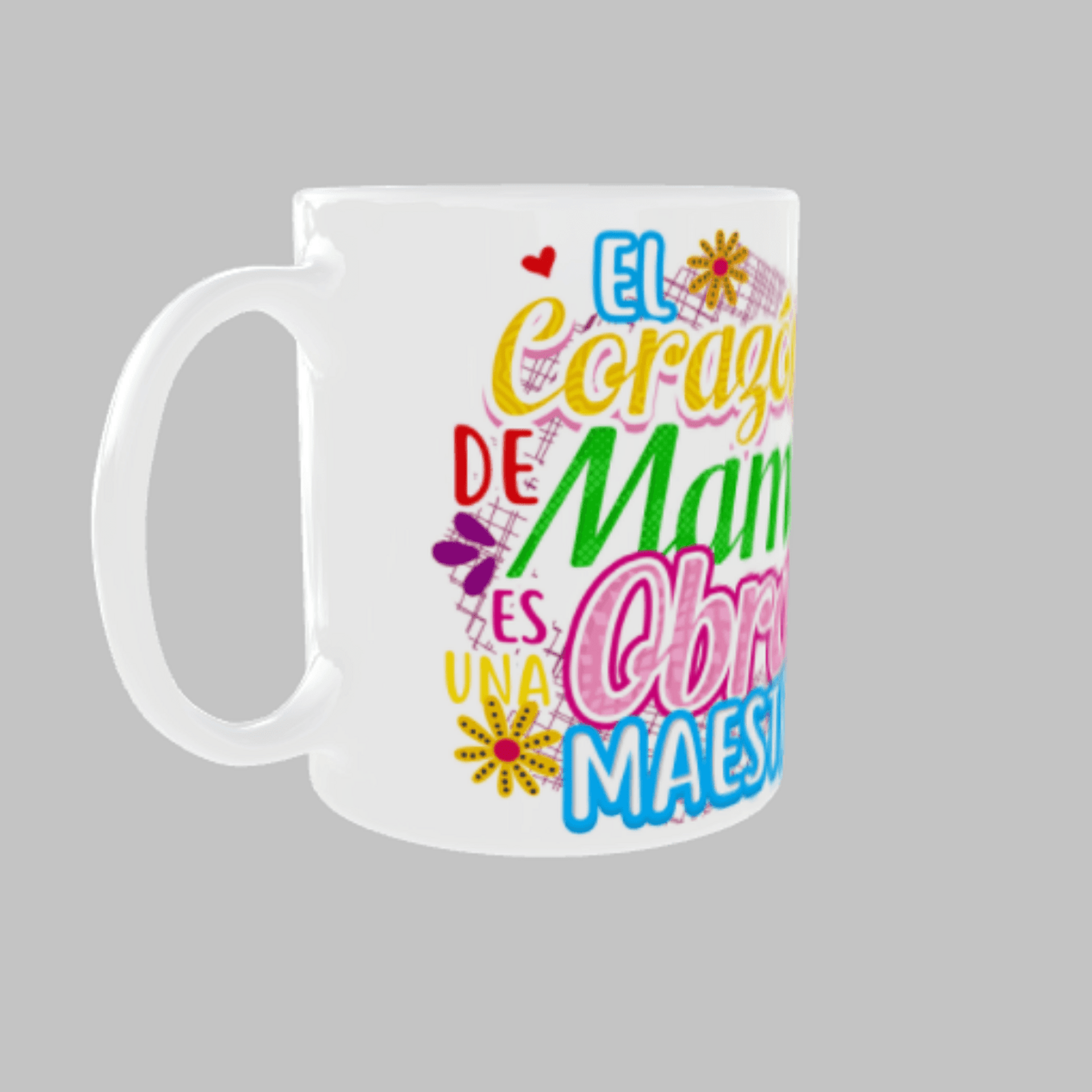 Taza “El corazón de mamá es una obra maestra” - 5