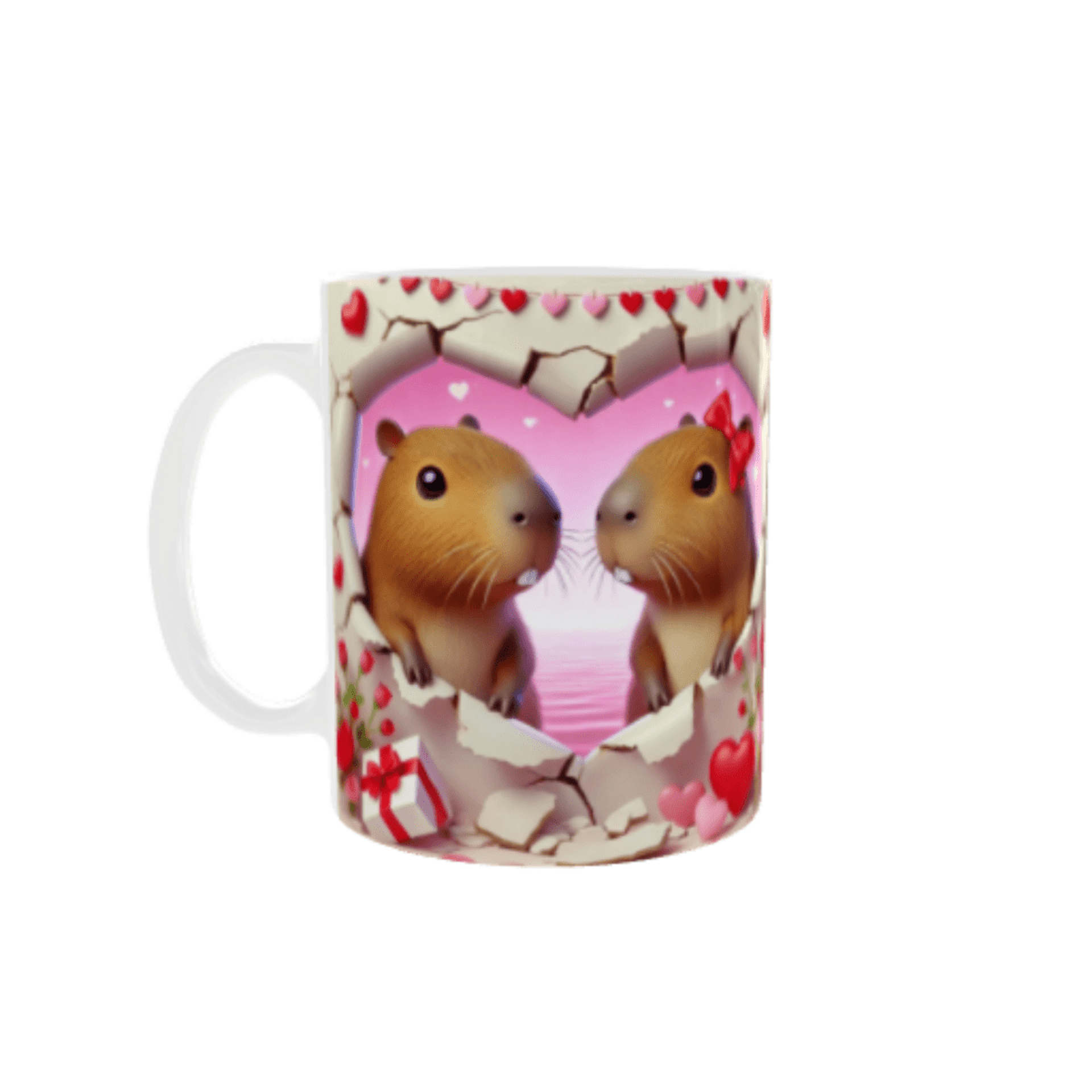 Taza Capibaras Enamoradas – Amor que rompe corazones - 5