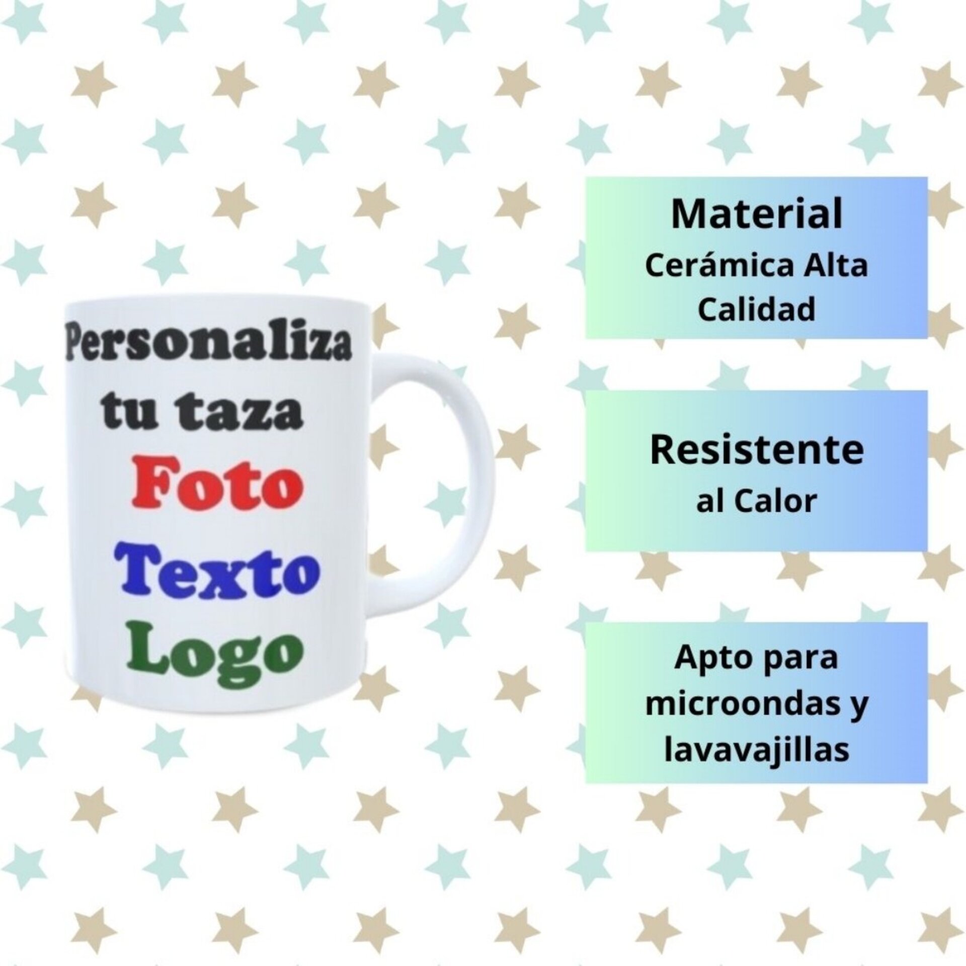 Taza Personalizada – Crea tu Propio Diseño con Foto, Texto o Logo - 5