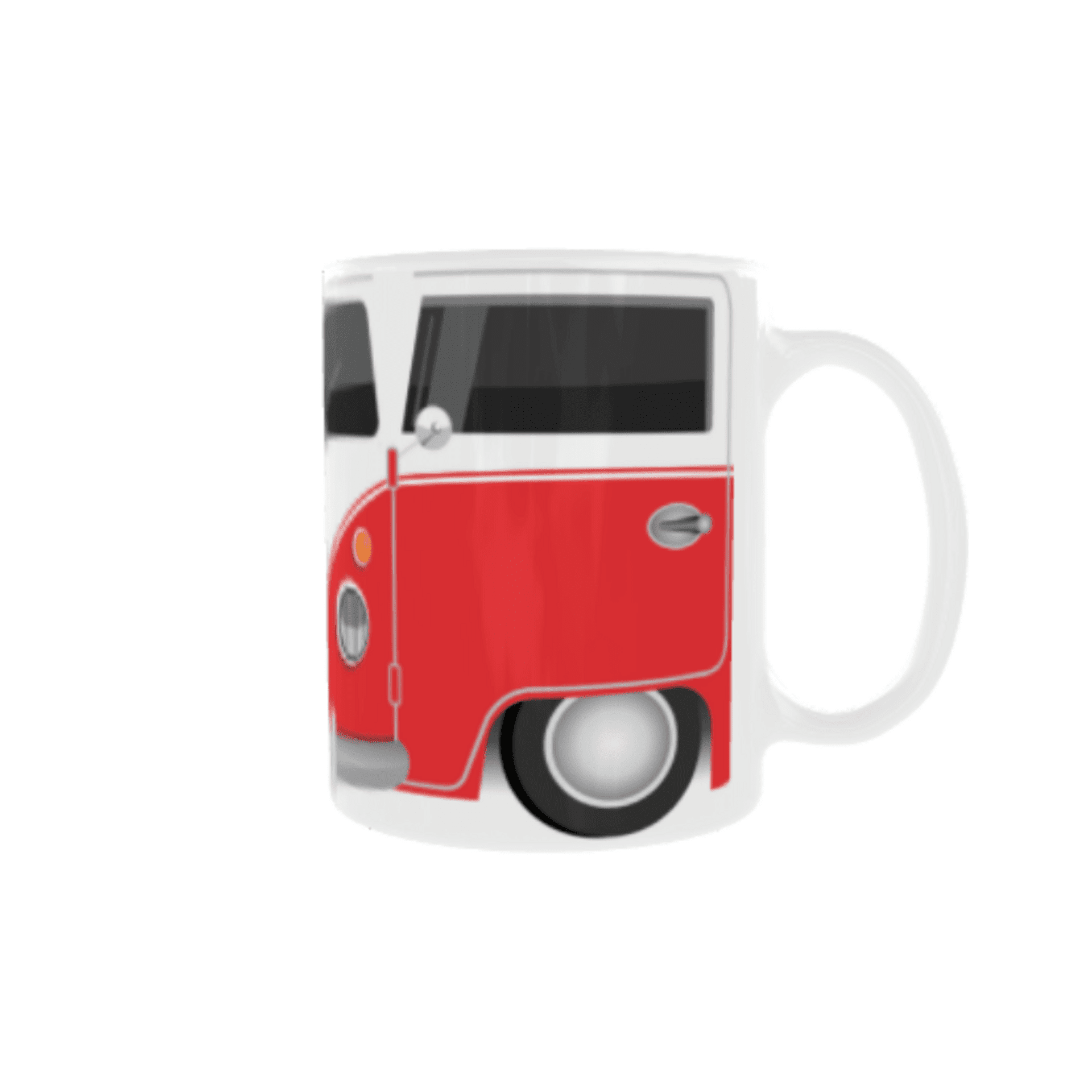 Taza Furgoneta Volkswagen Hippie Roja VW - 3