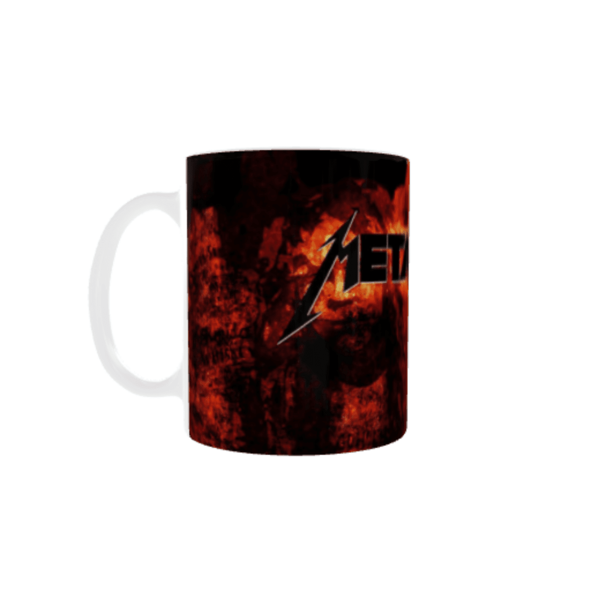 Taza Metallica – Diseño Rockero en Llamas - 4