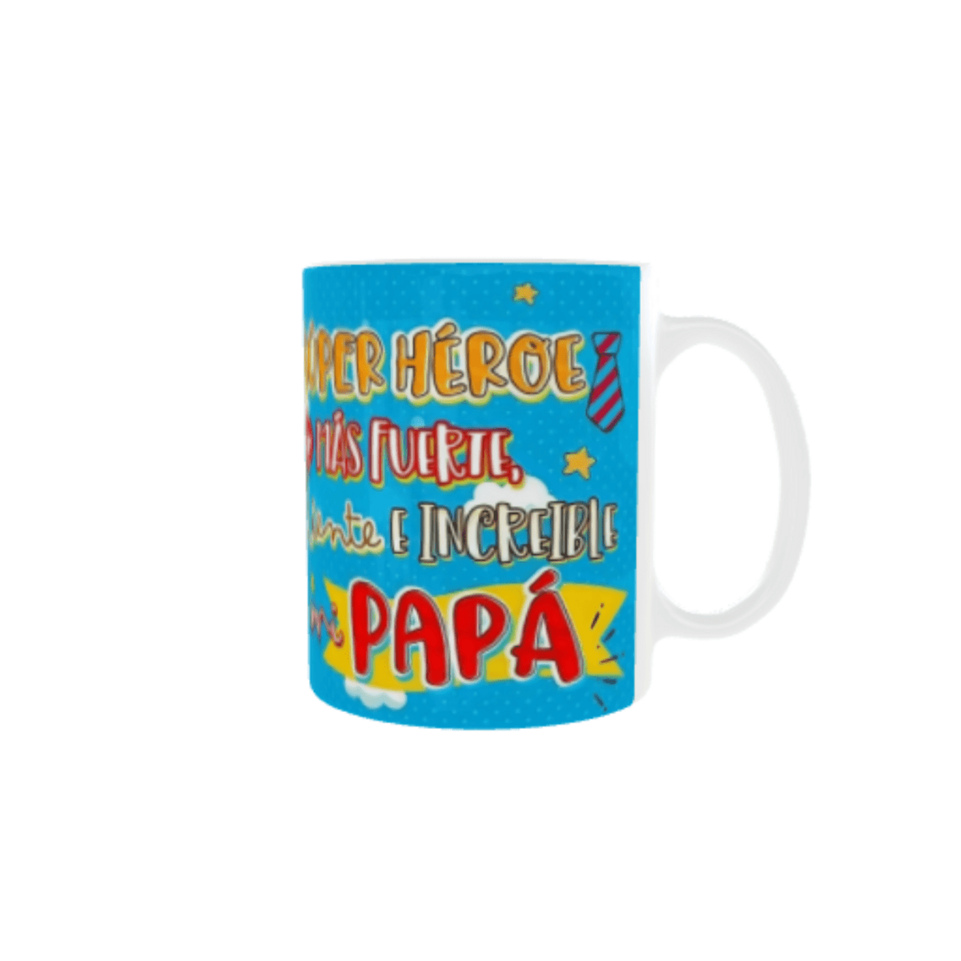 Taza "El superhéroe más fuerte, valiente e increíble es mi papá" – ¡Para el mejo - 5