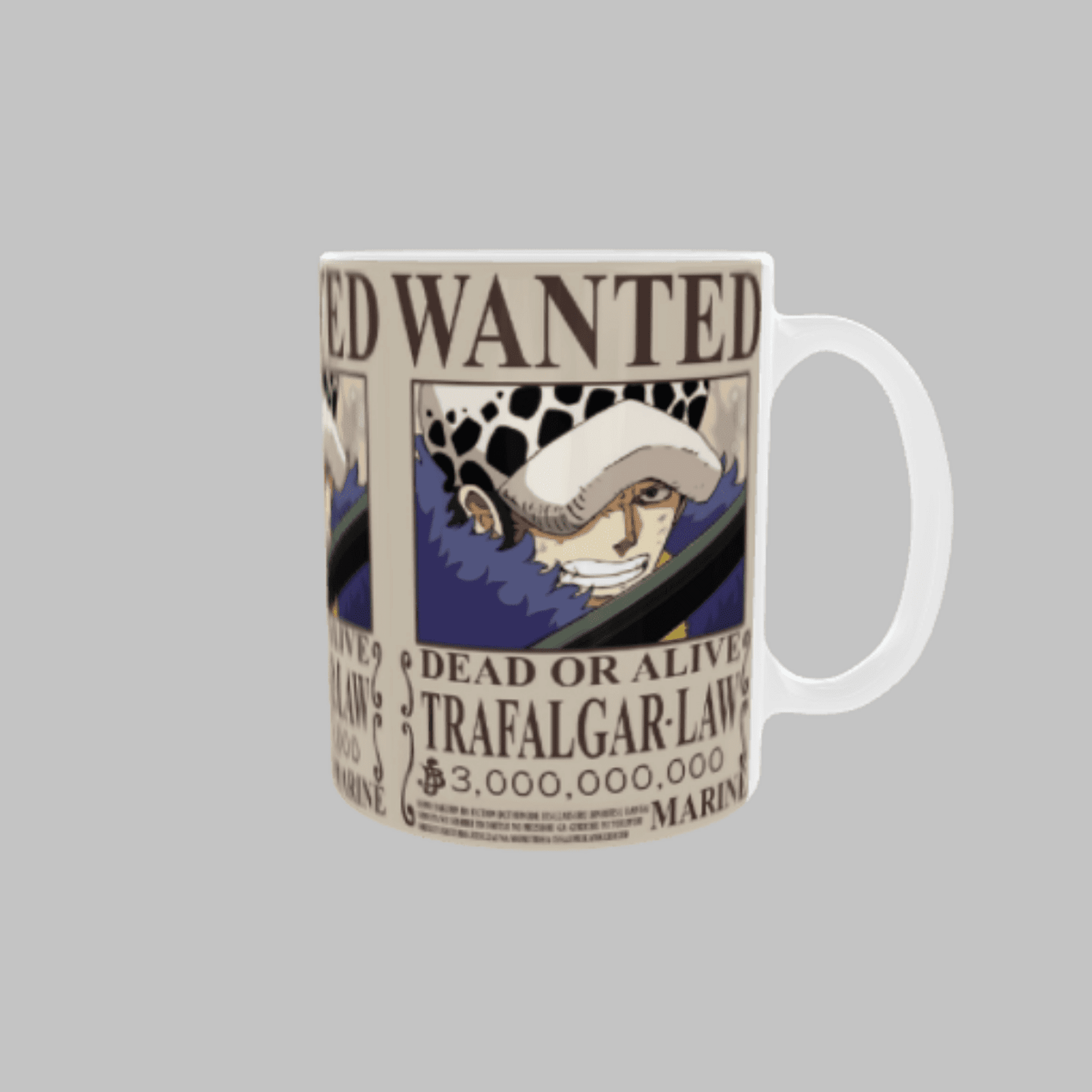 Taza "Wanted Se Busca Trafalgar Law – One Piece – Nueva Recompensa" - 3