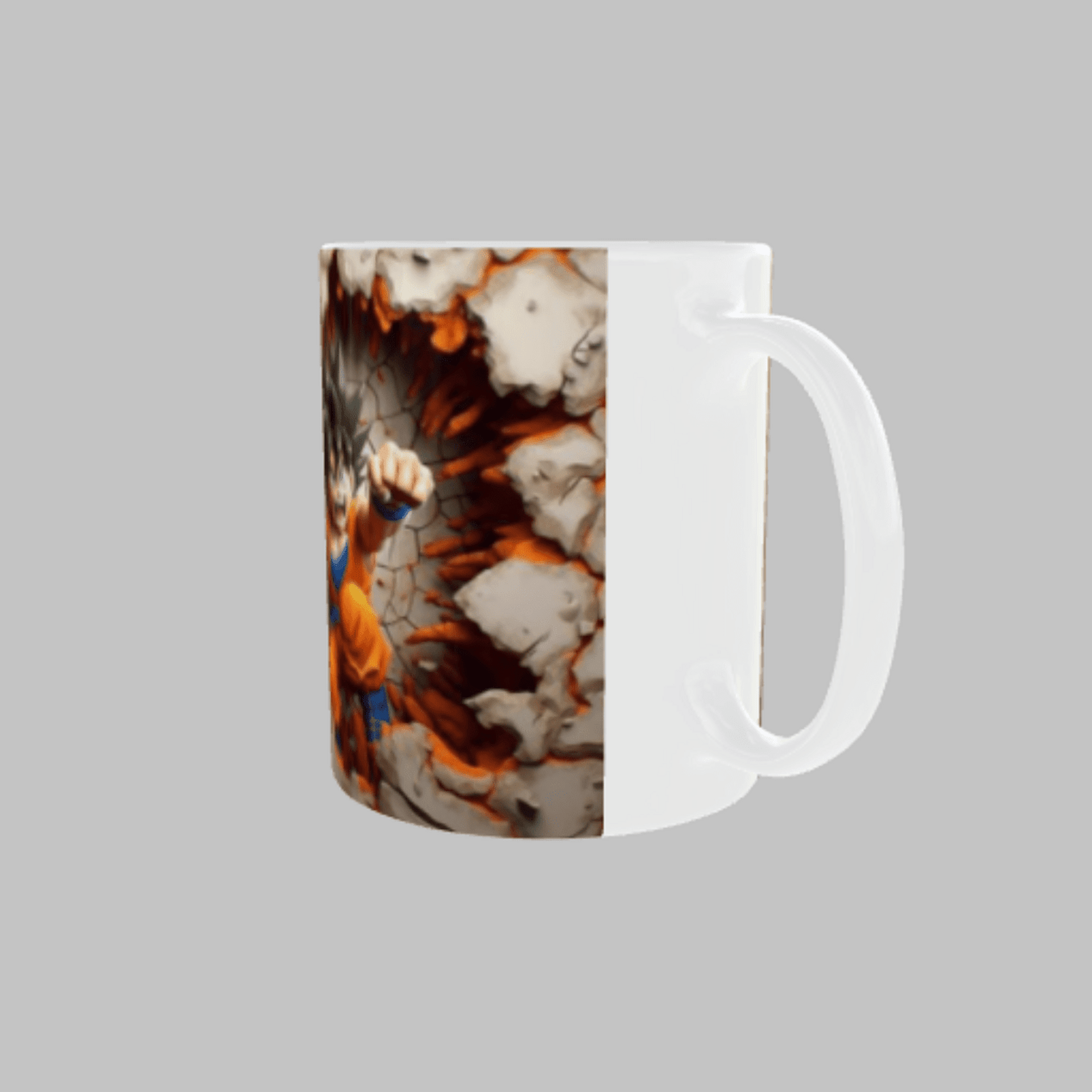 Taza Goku Rompiendo Muro - 5
