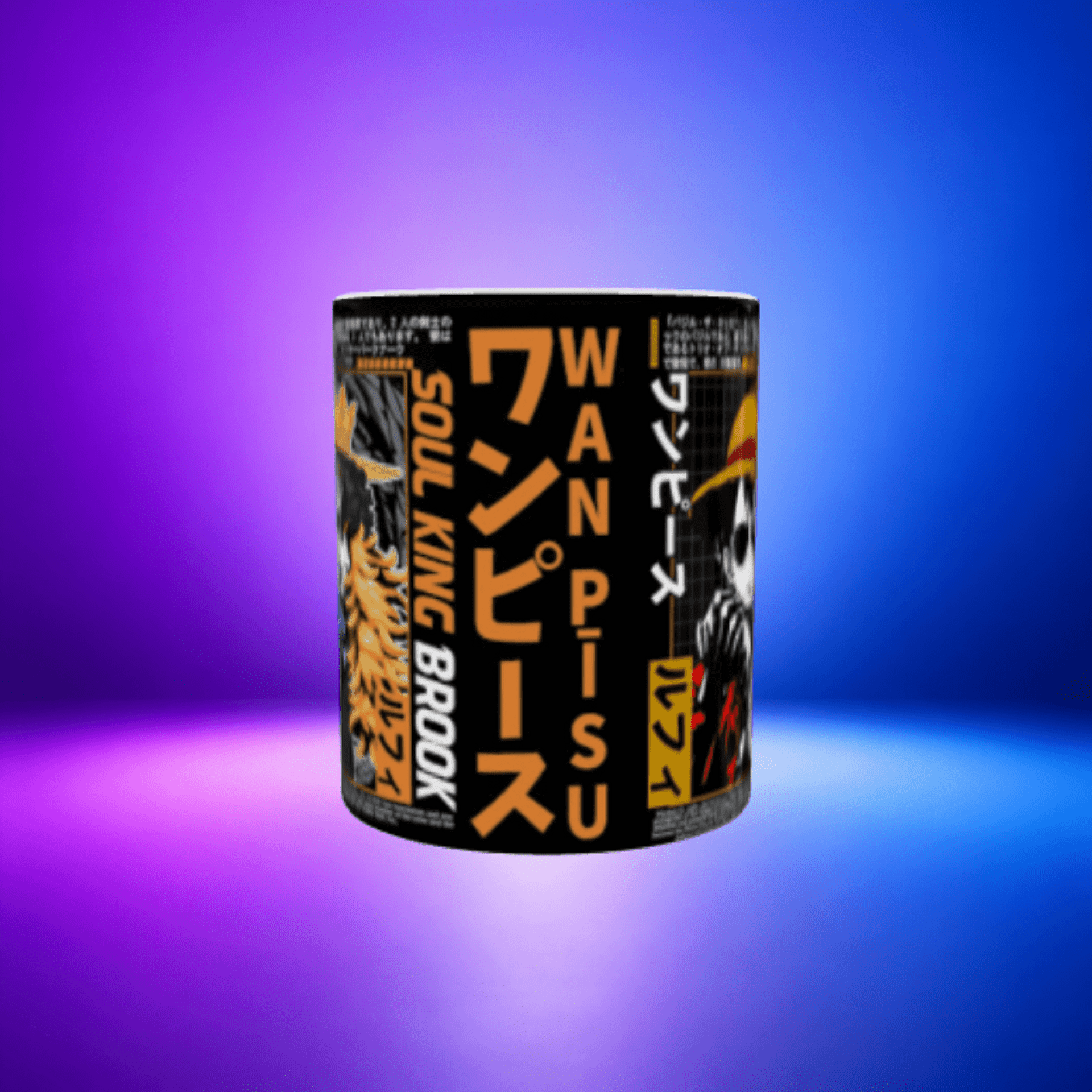 Taza Soul King Brook y Monkey D. Luffy One Piece - 2